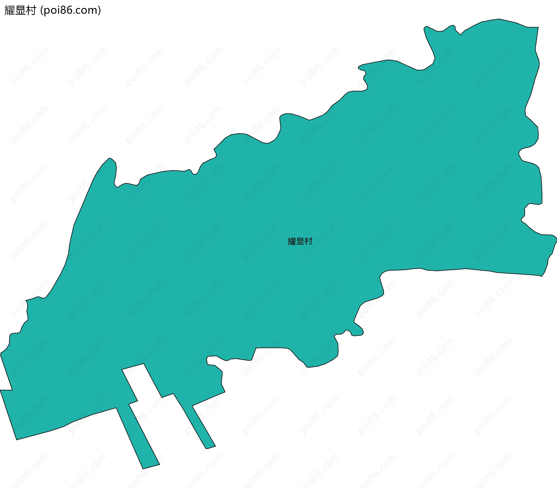 耀显村边界地图