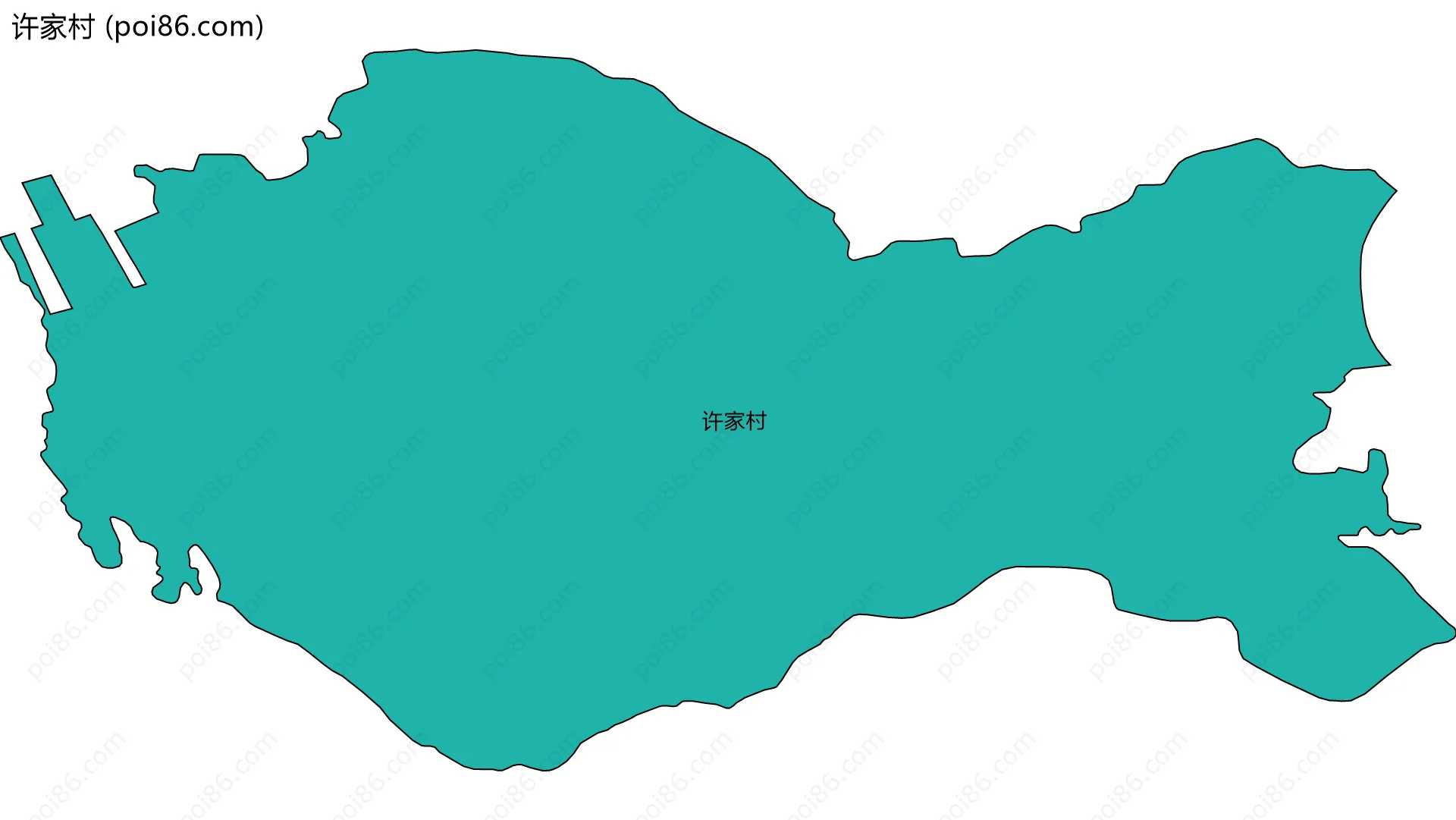 许家村边界地图