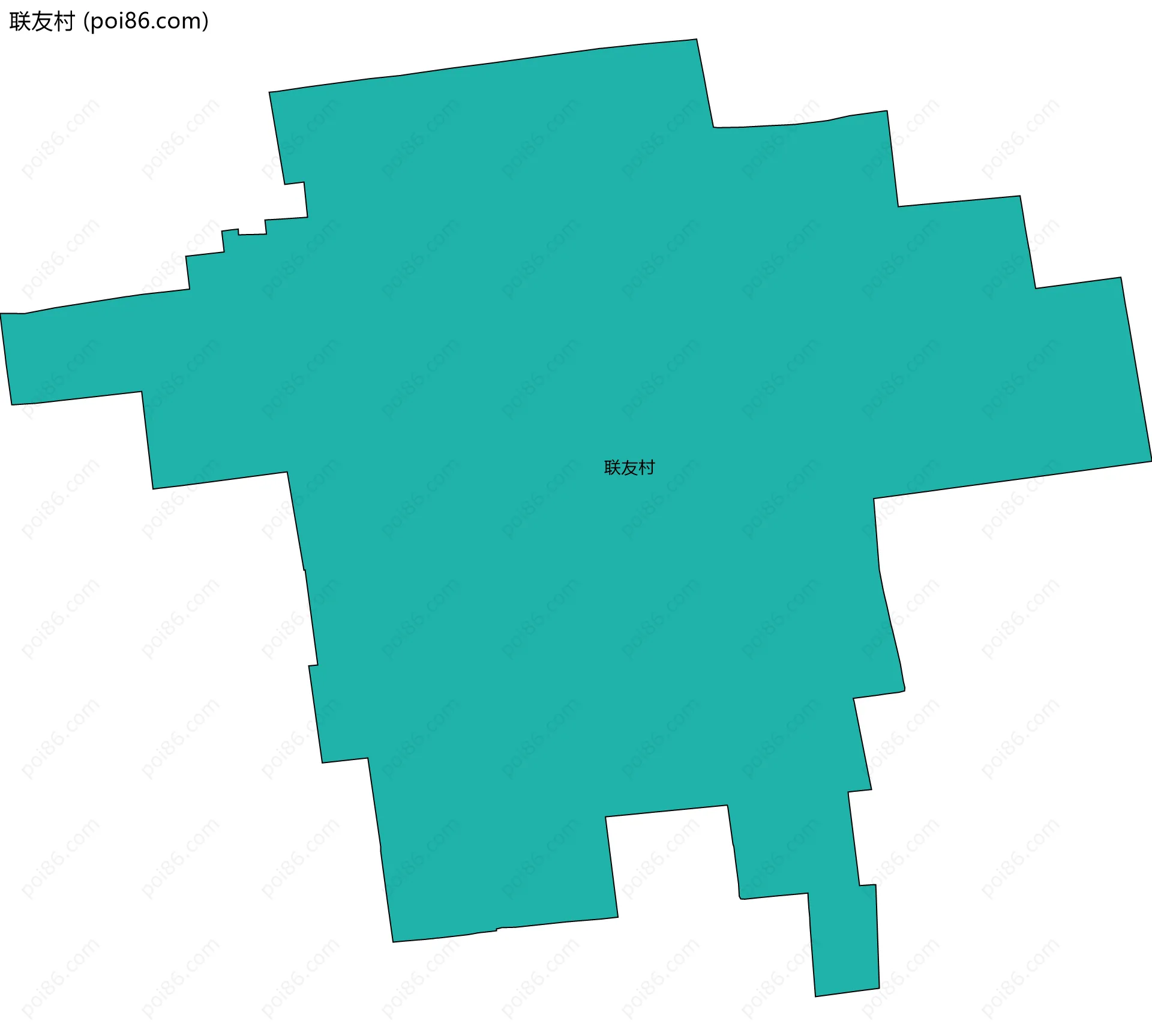 联友村边界地图