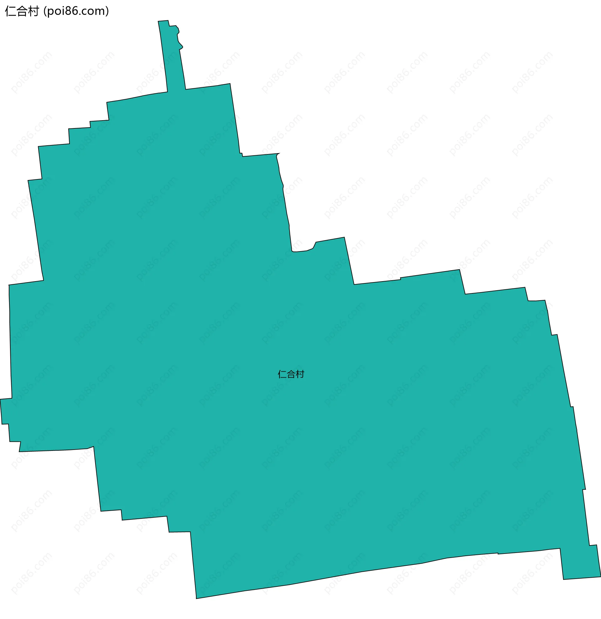 仁合村边界地图