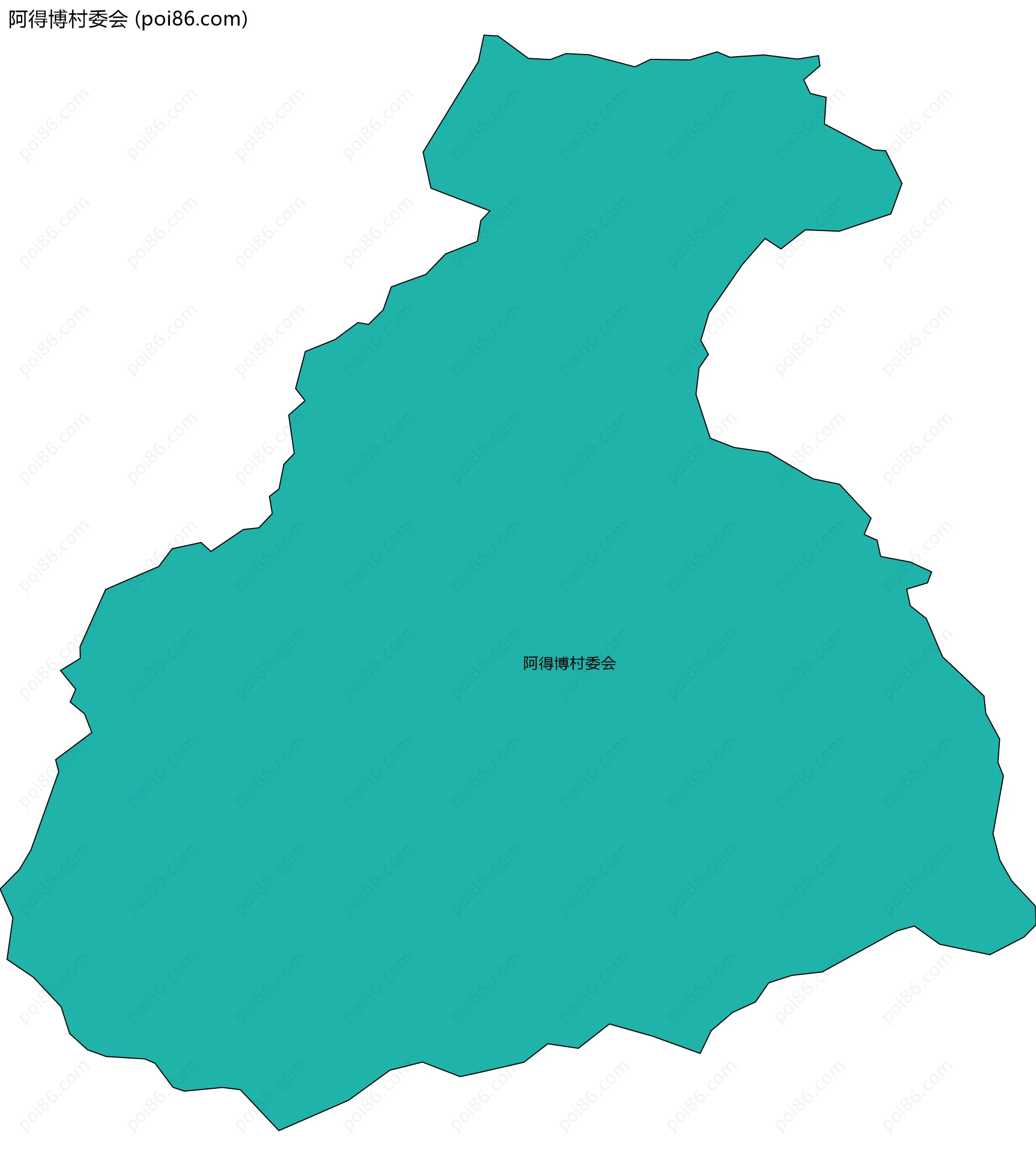 阿得博村委会边界地图