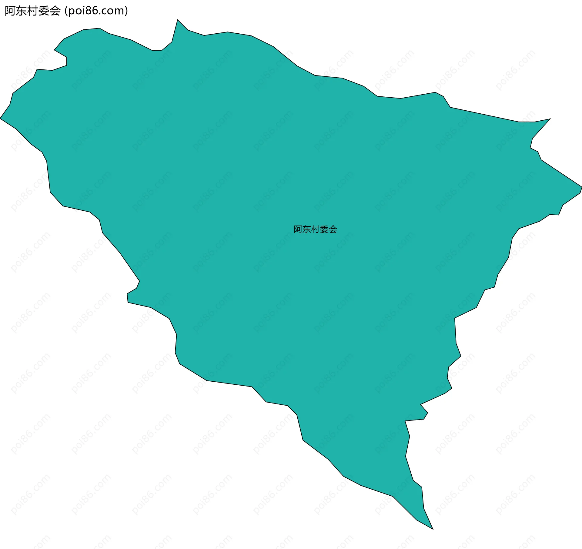 阿东村委会边界地图