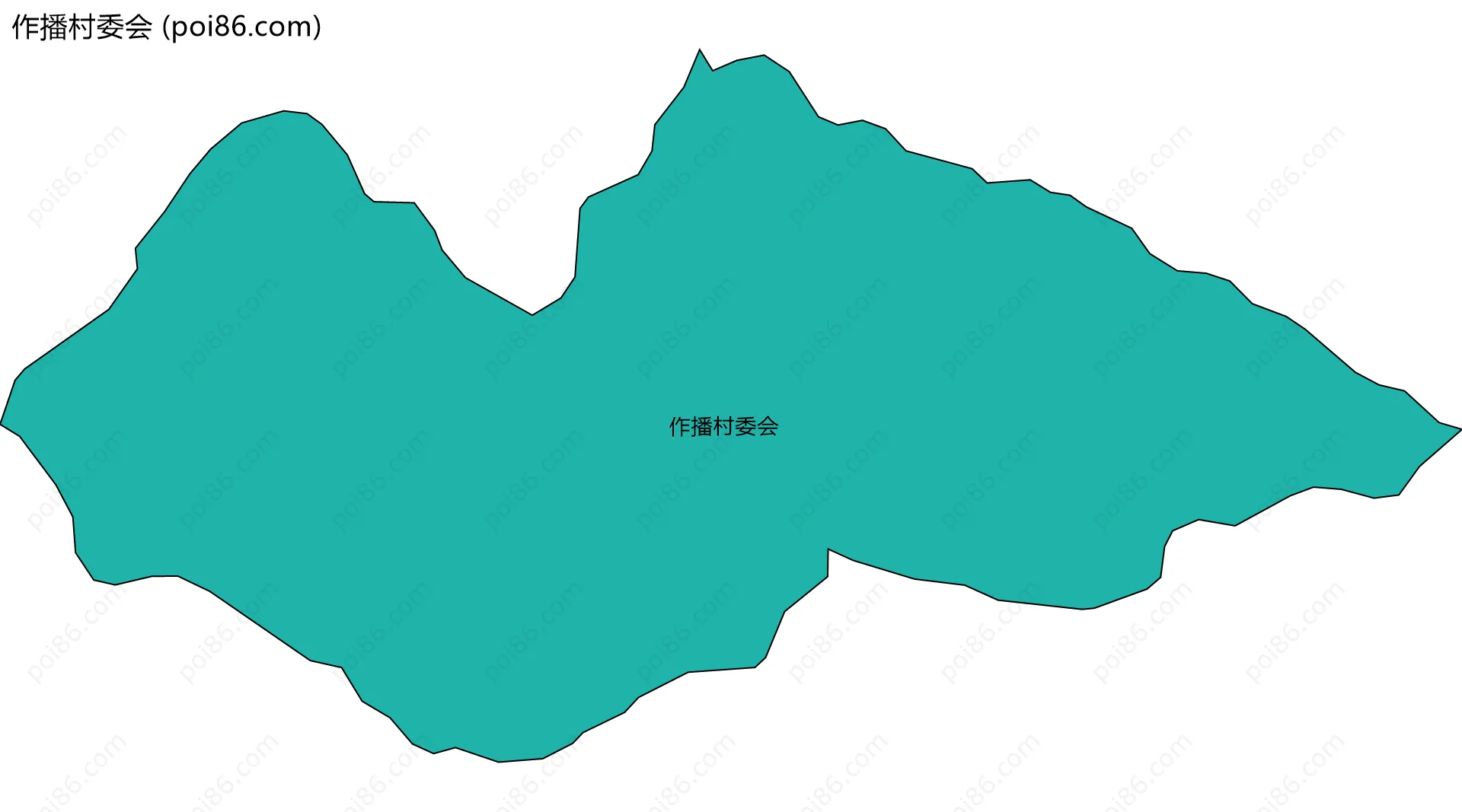 作播村委会边界地图