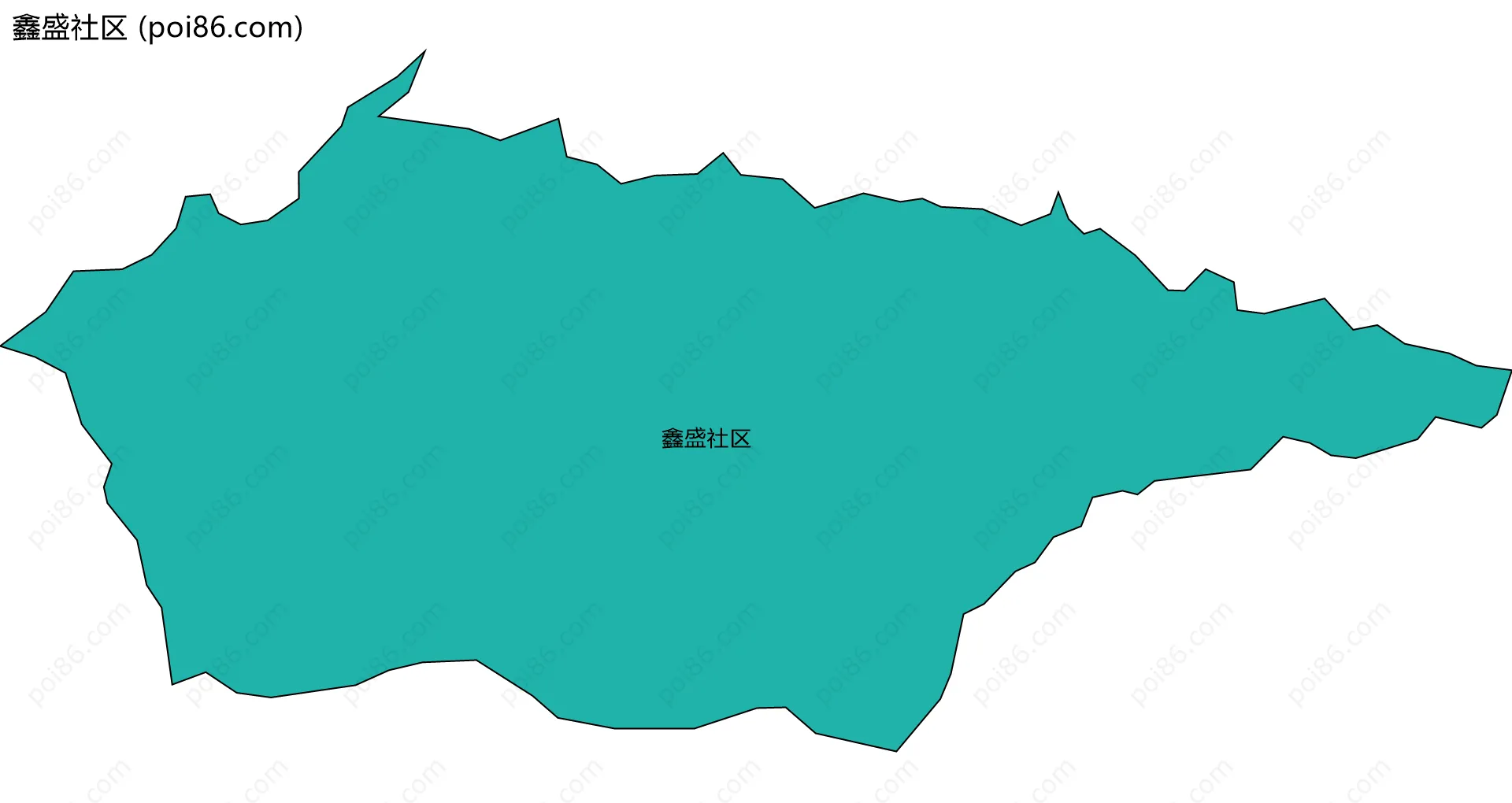 鑫盛社区边界地图