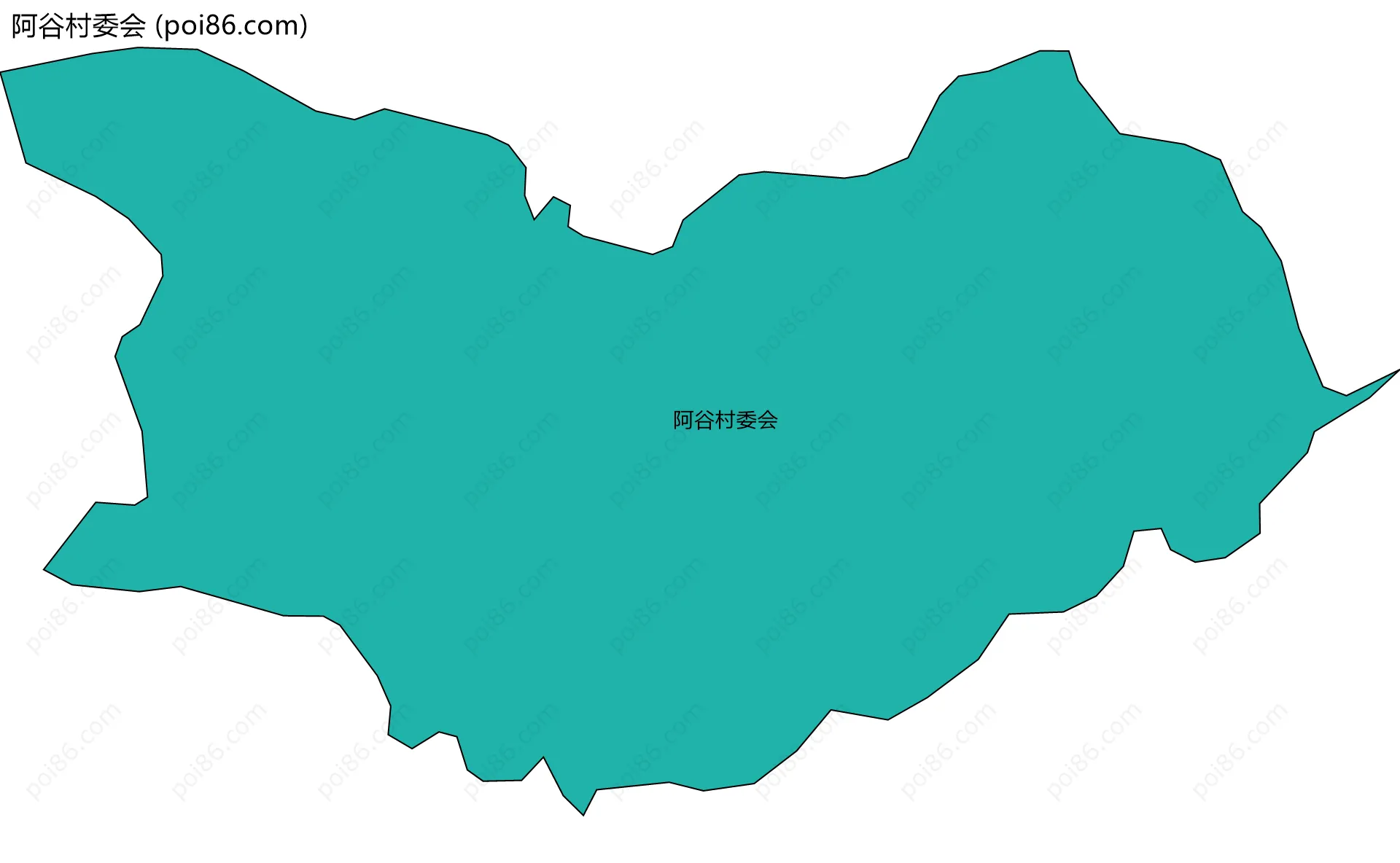 阿谷村委会边界地图