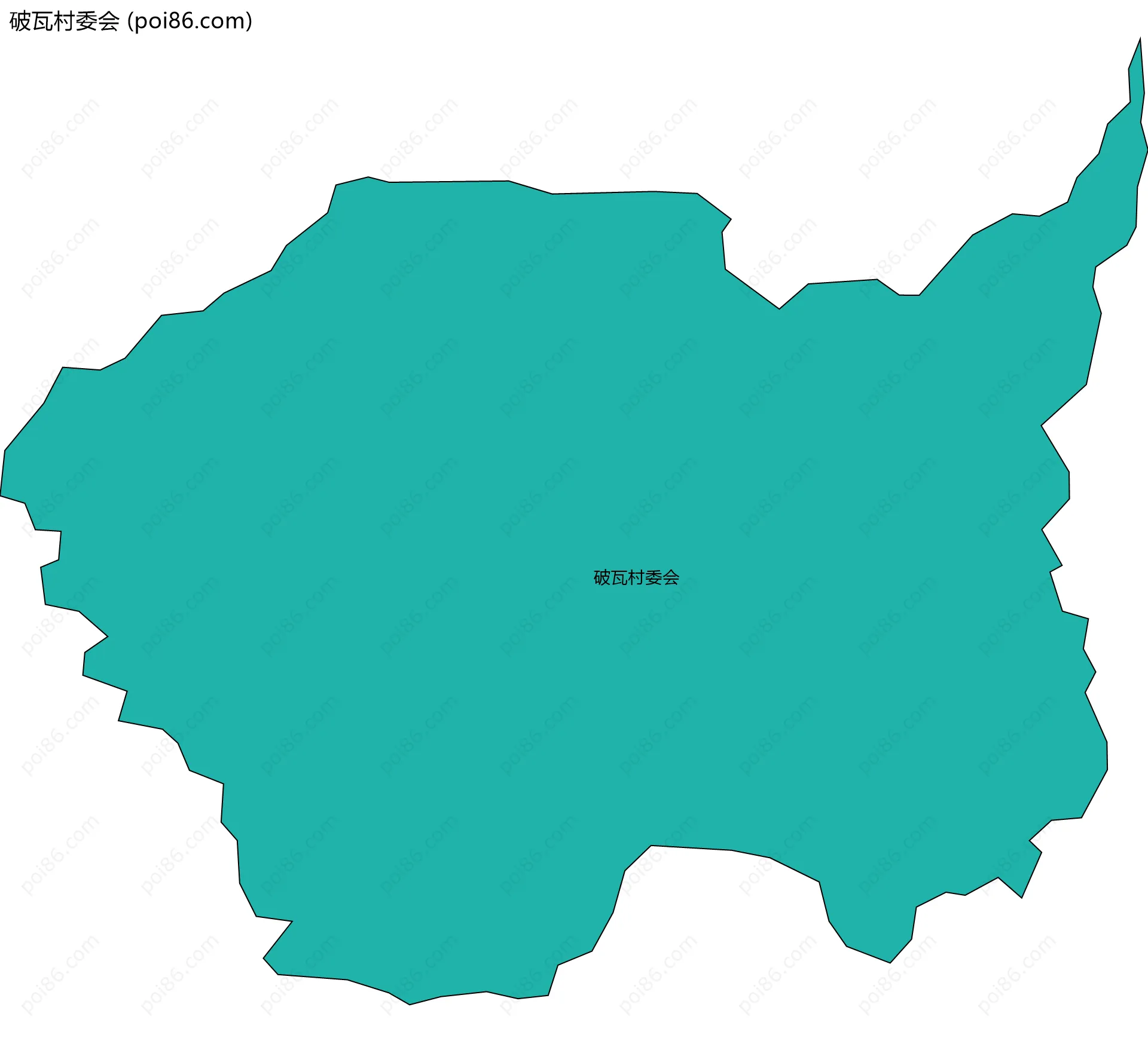 破瓦村委会边界地图