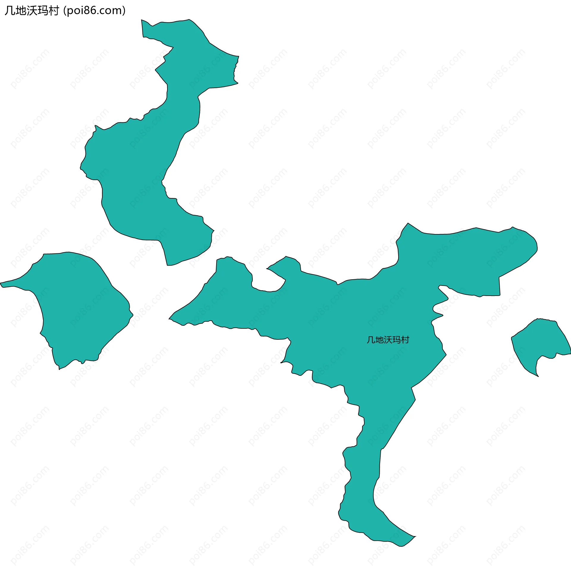 几地沃玛村边界地图