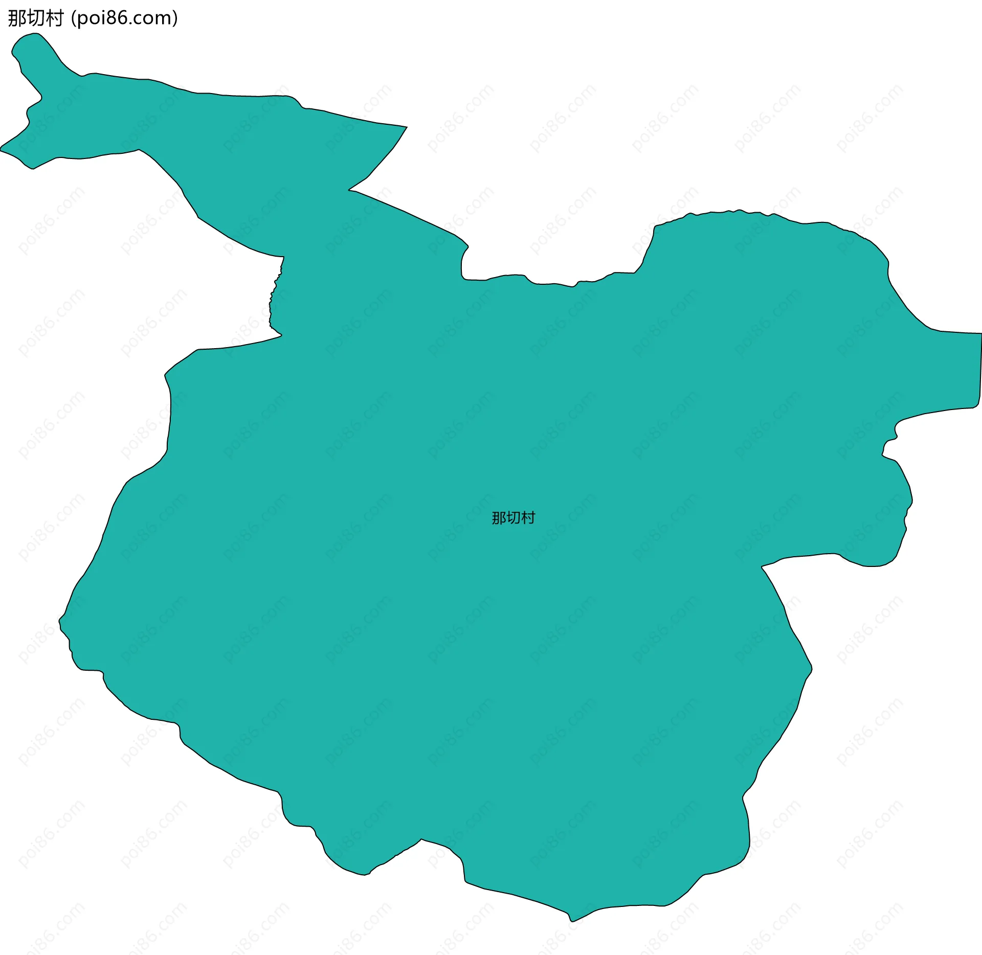 那切村边界地图