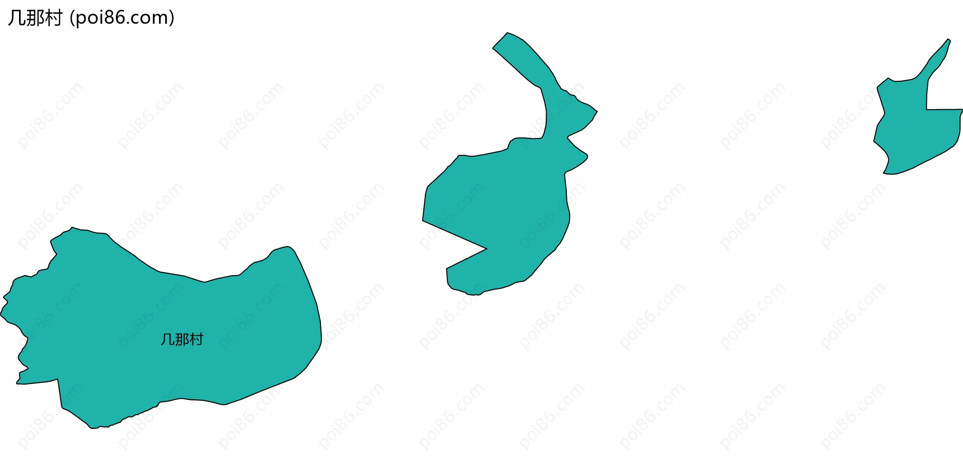 几那村边界地图