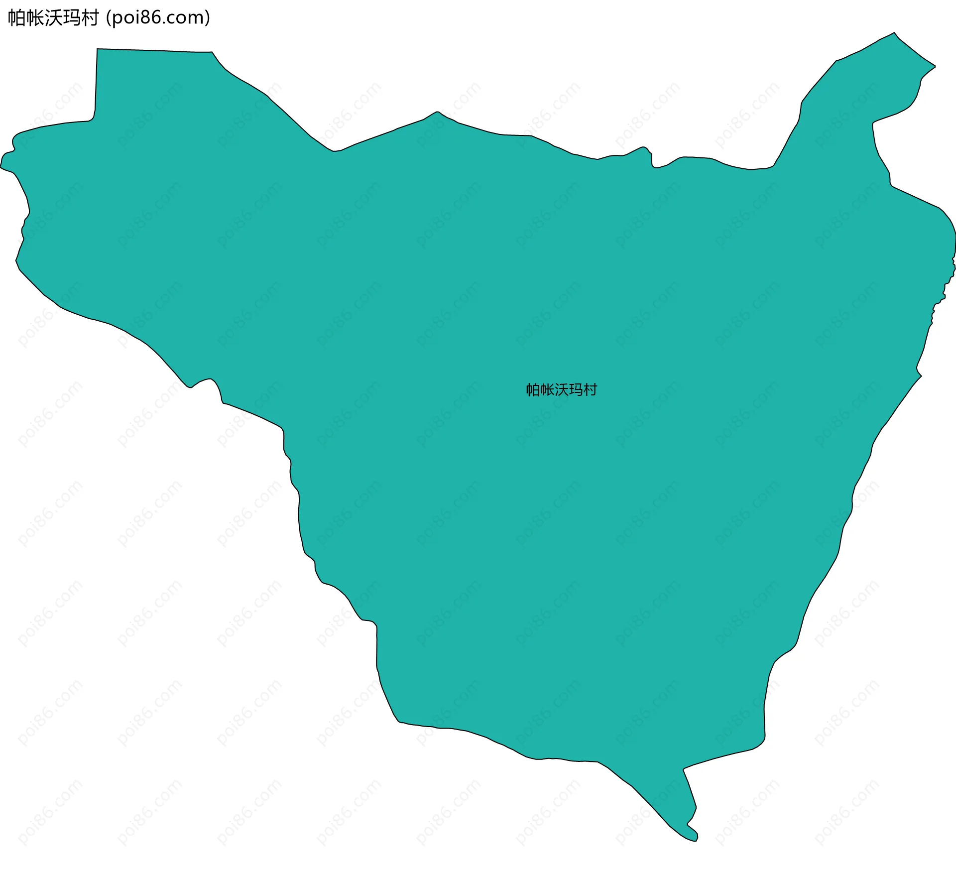 帕帐沃玛村边界地图