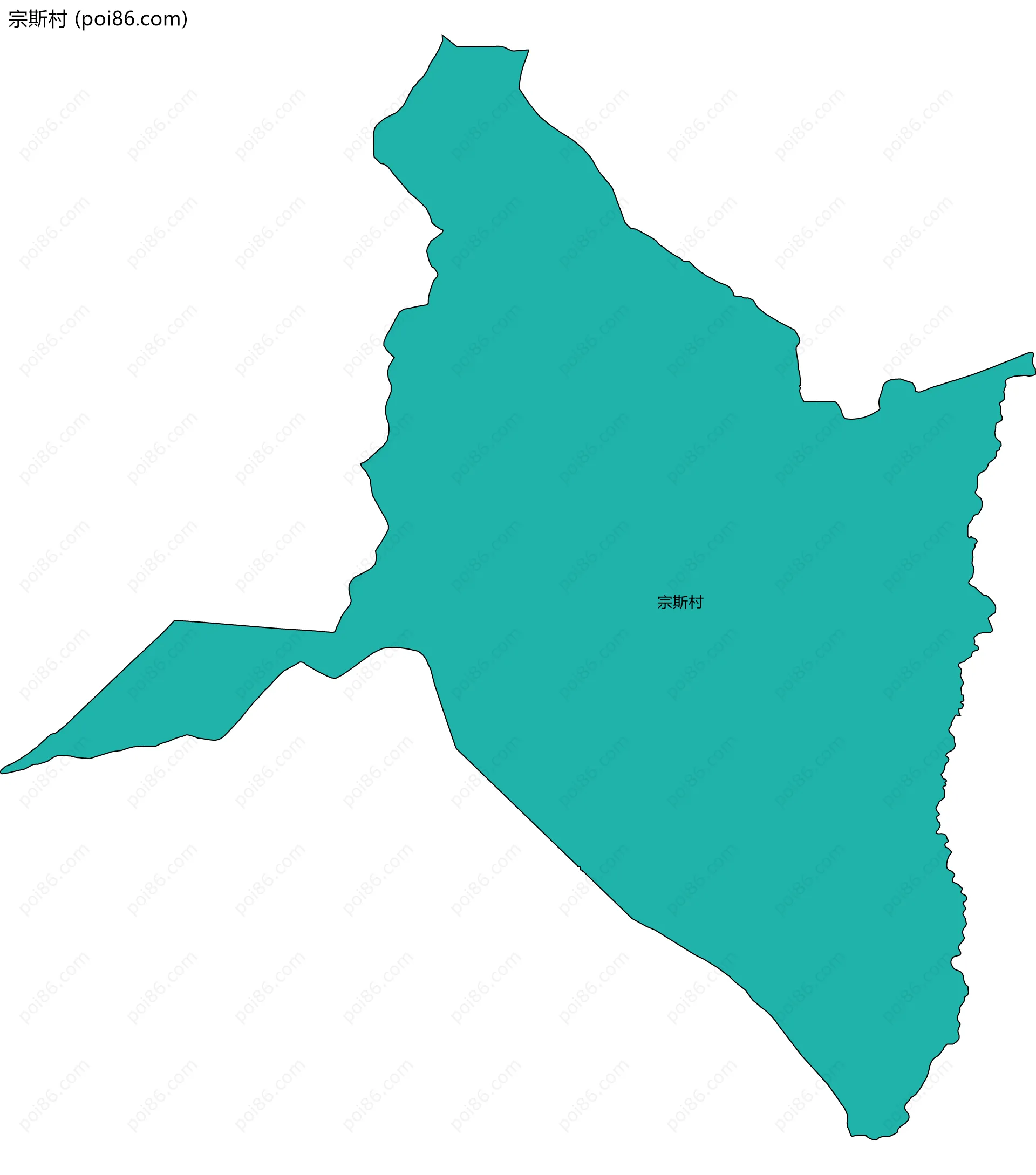 宗斯村边界地图