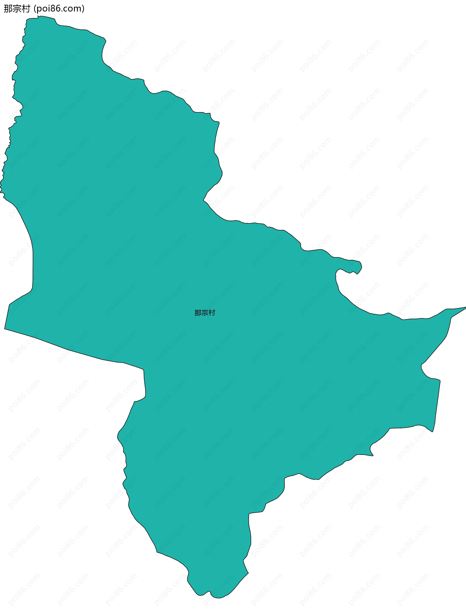 那宗村边界地图