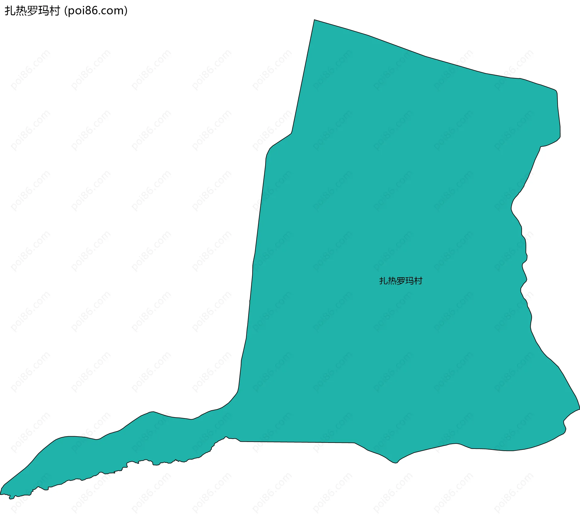 扎热罗玛村边界地图