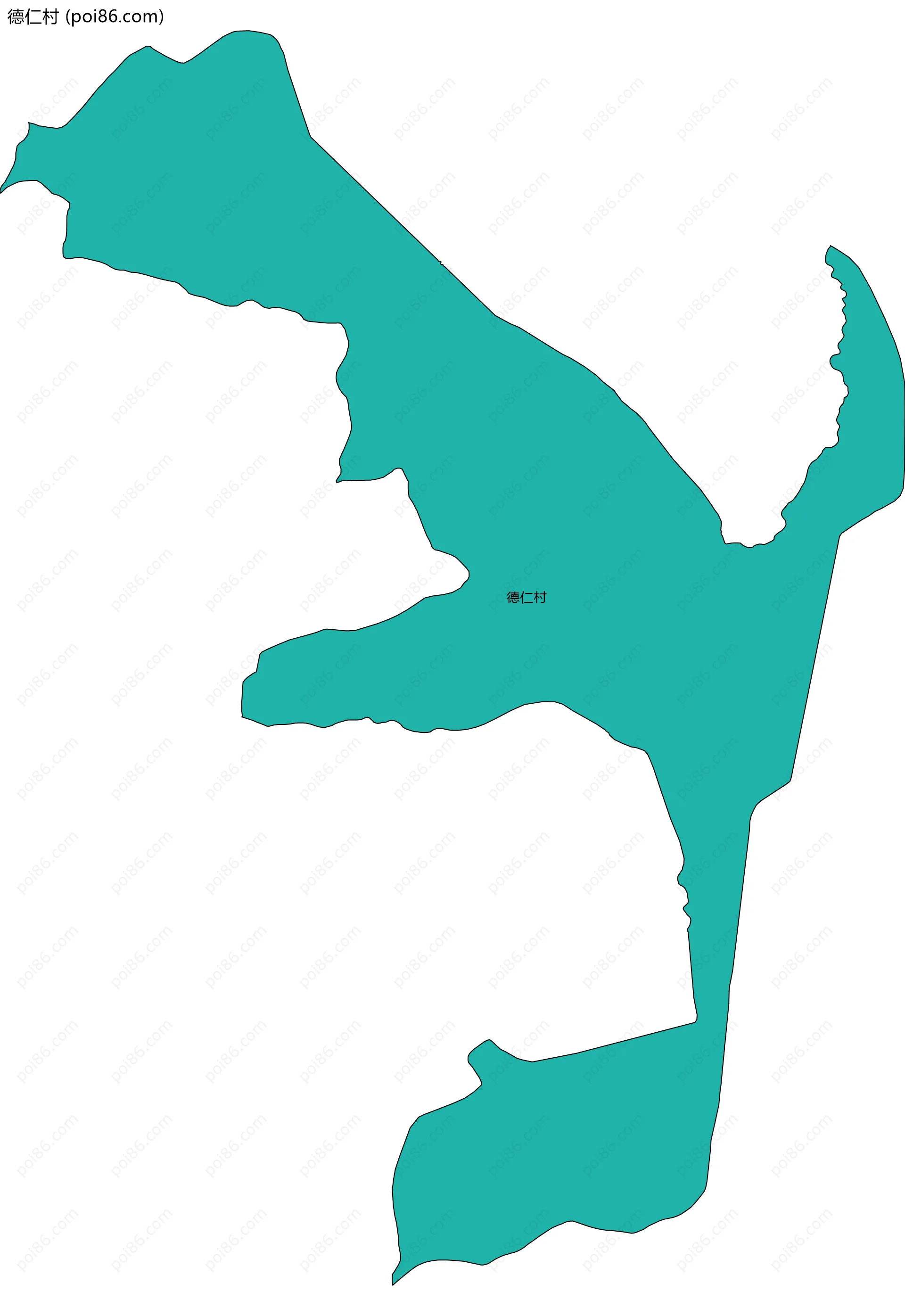 德仁村边界地图