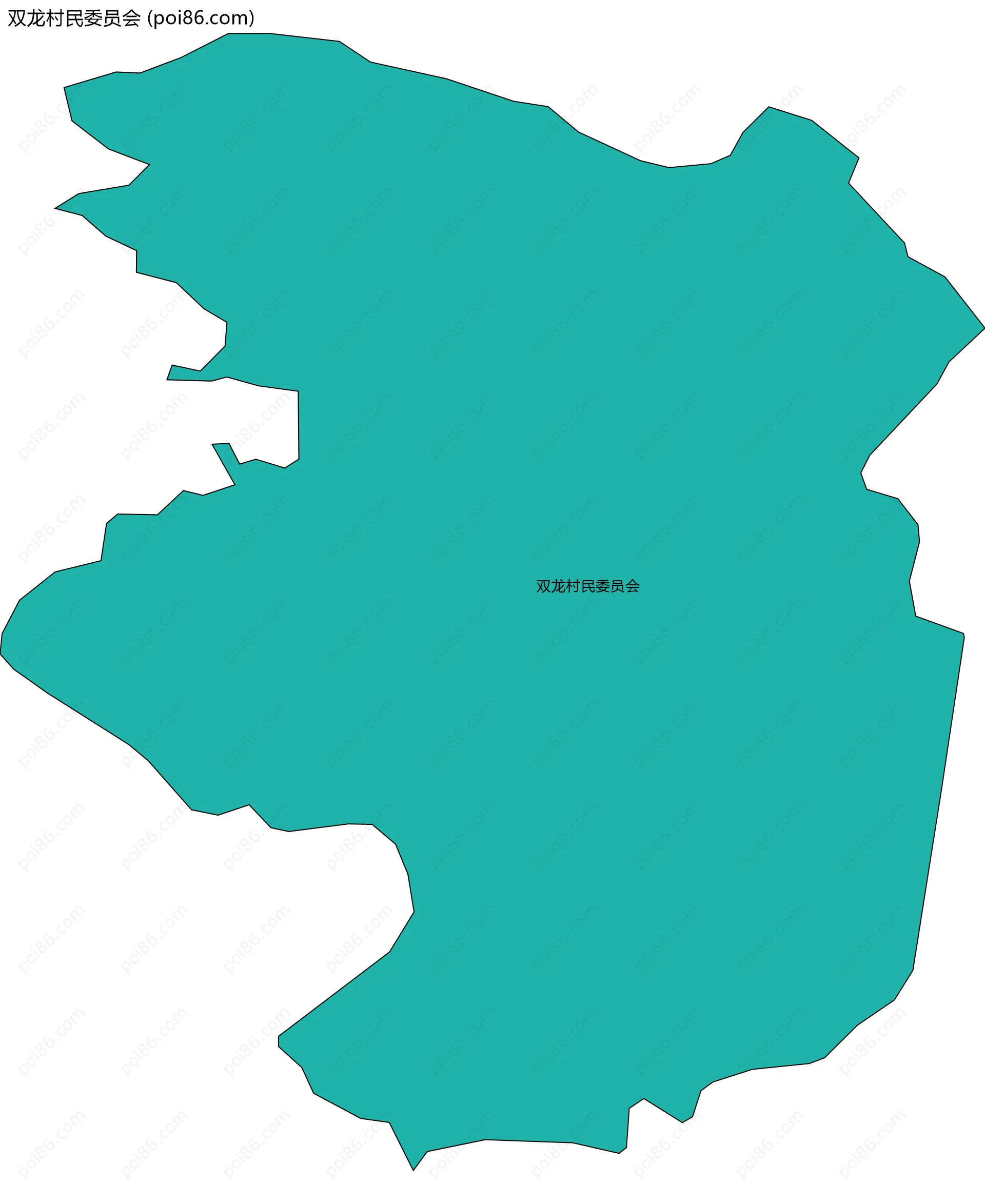 双龙村民委员会边界地图