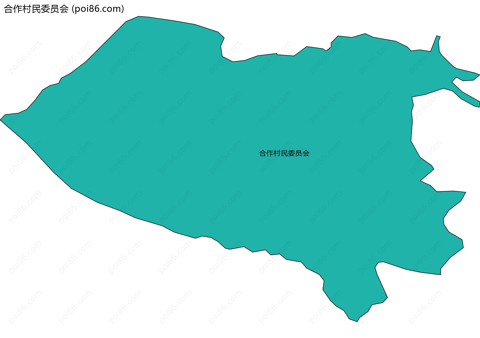 合作村民委员会边界地图