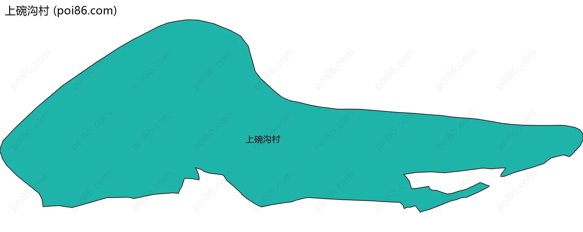 上碗沟村边界地图