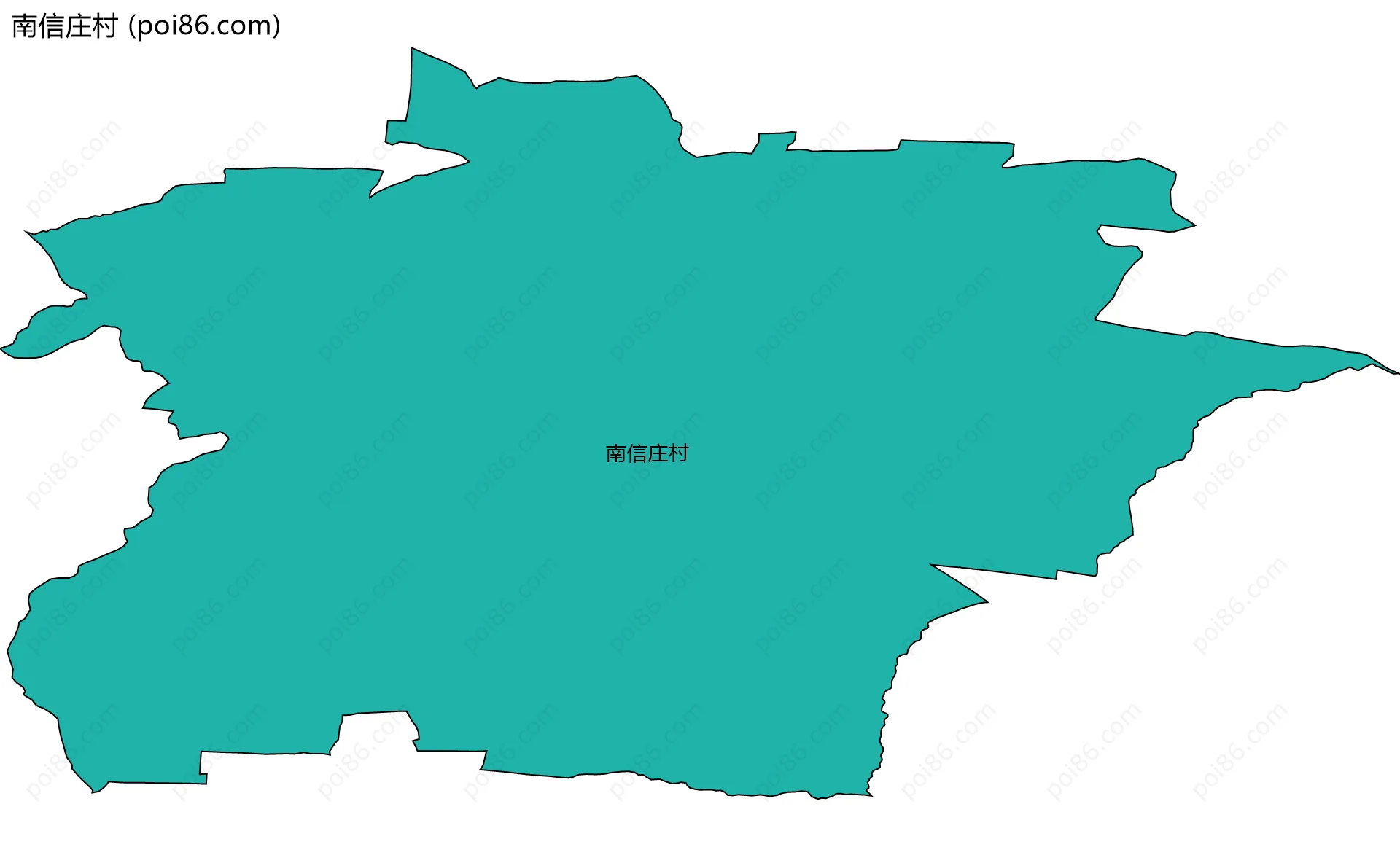 南信庄村边界地图