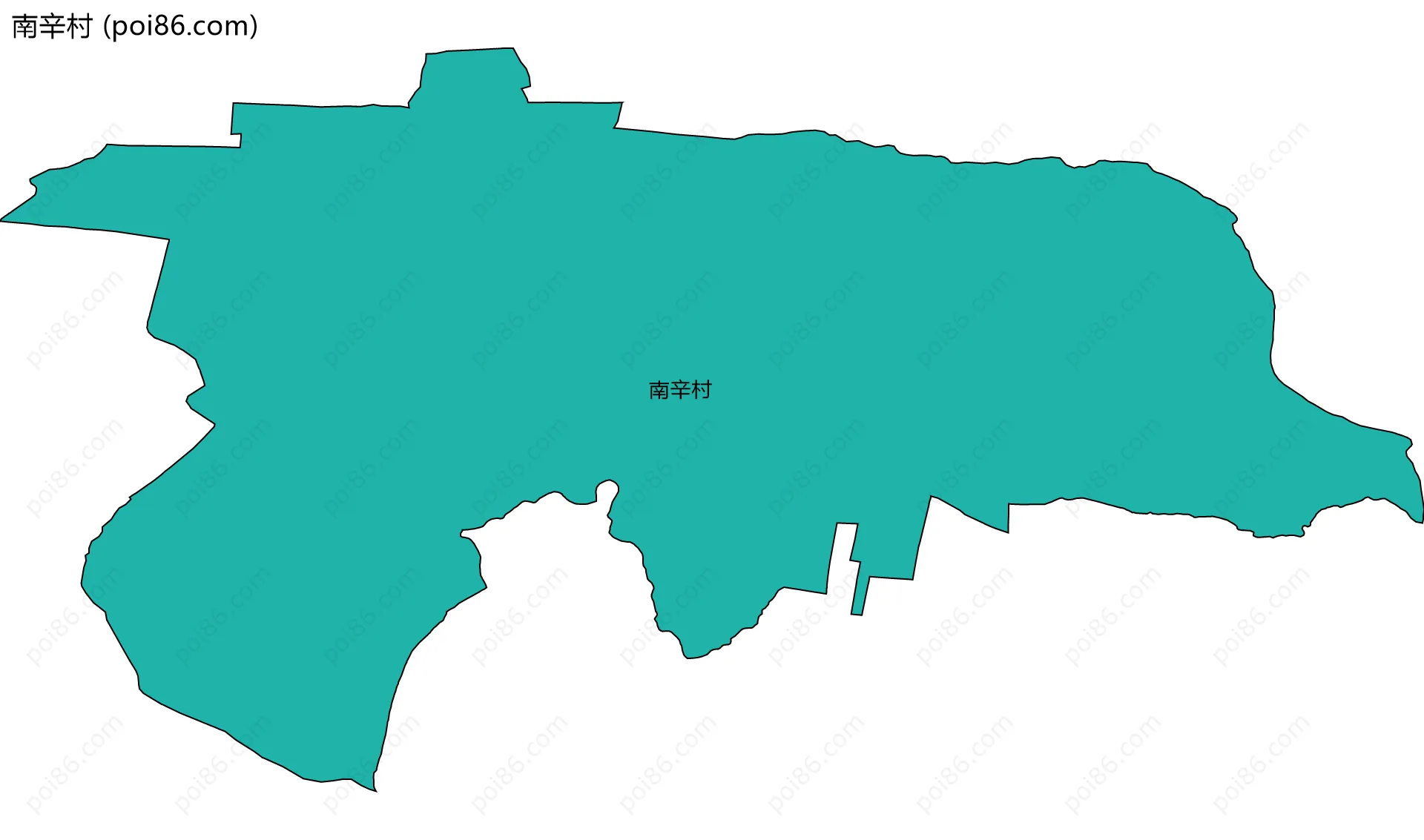 南辛村边界地图