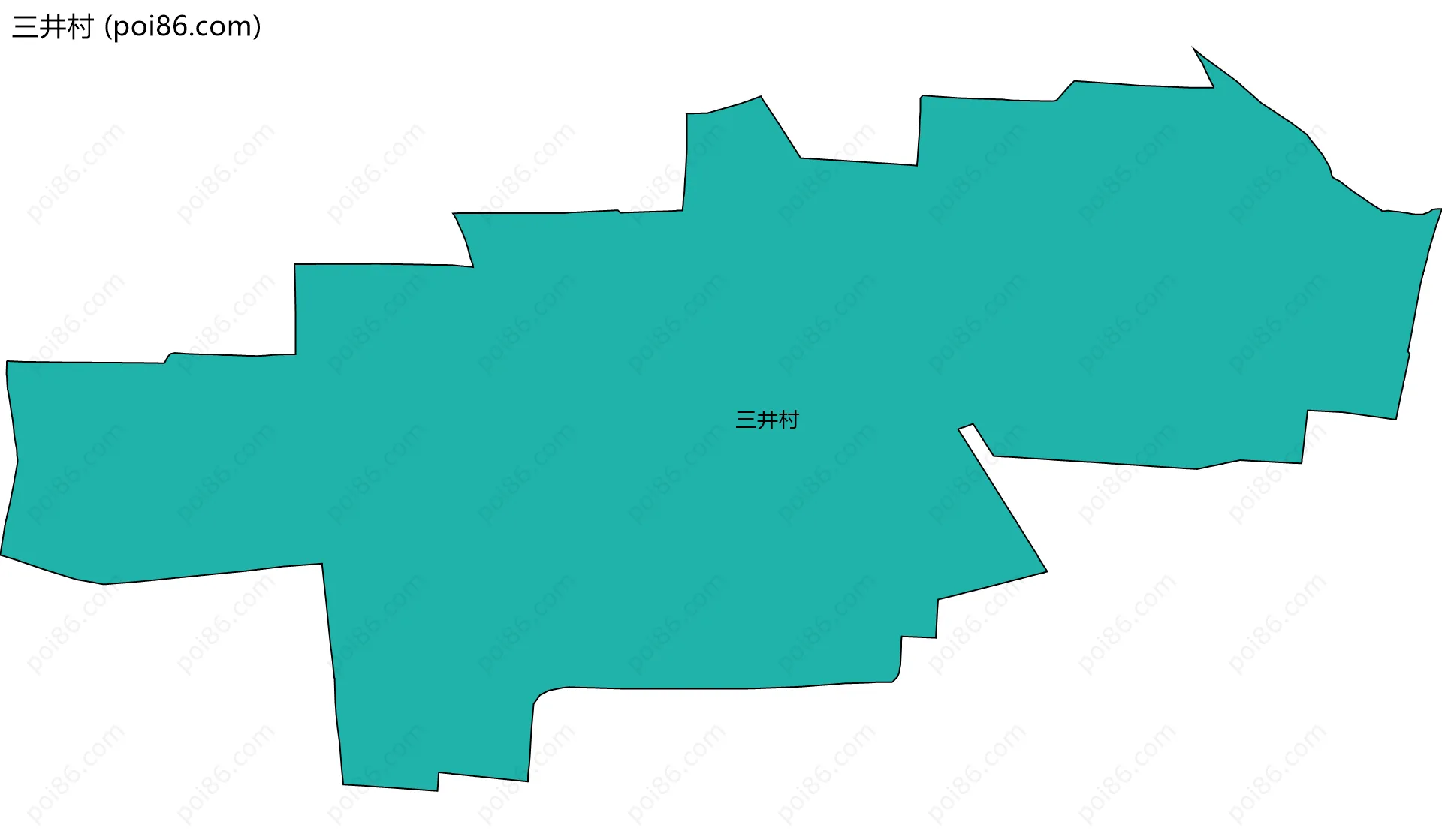 三井村边界地图