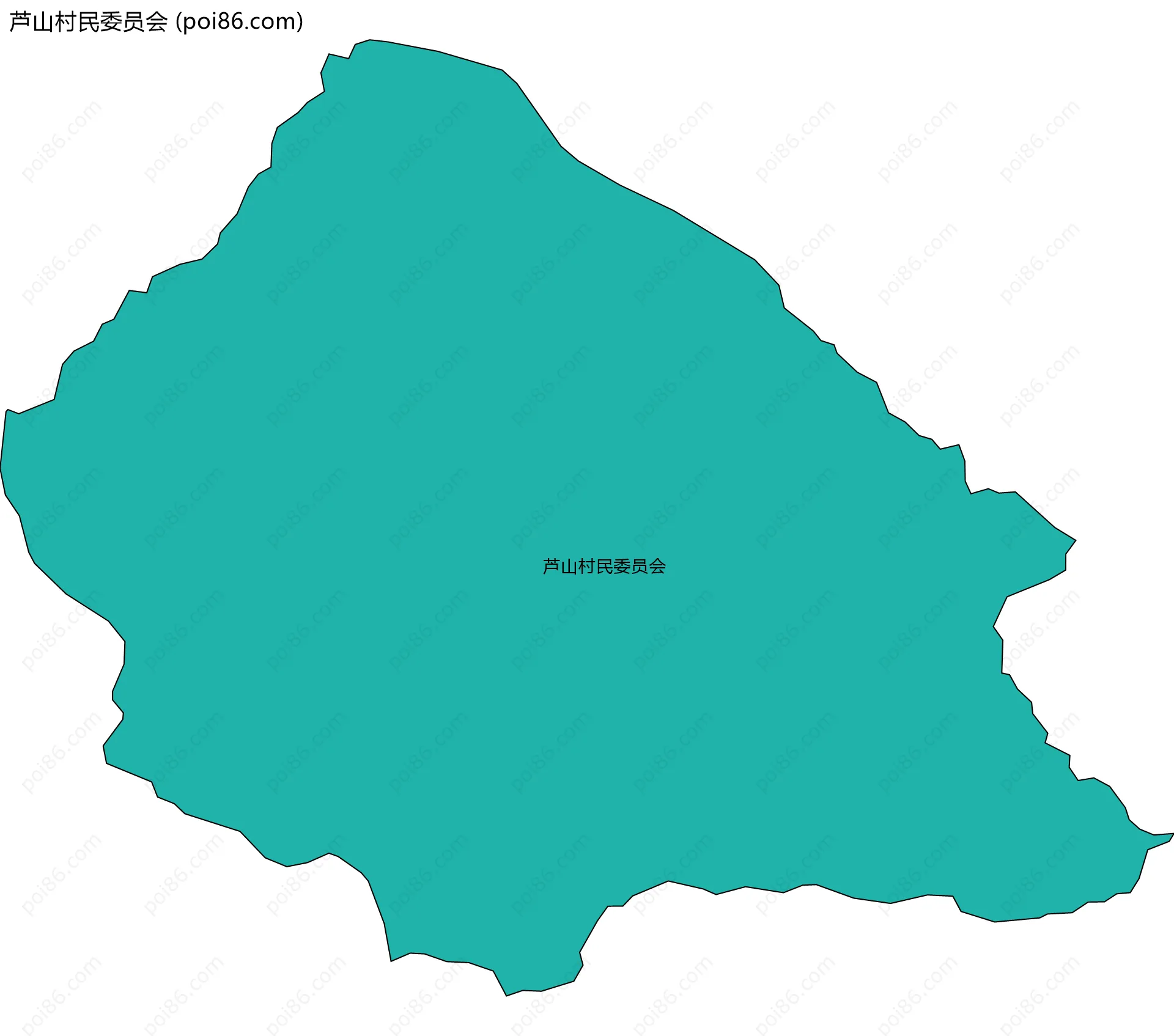 芦山村民委员会边界地图