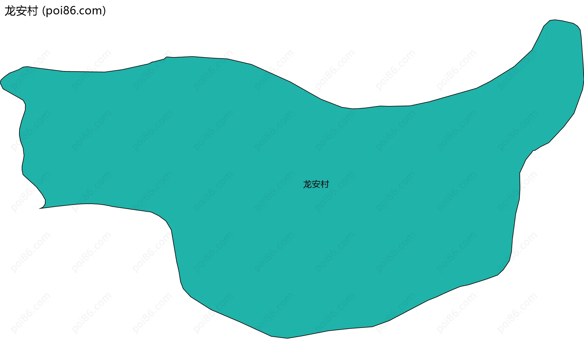 龙安村边界地图