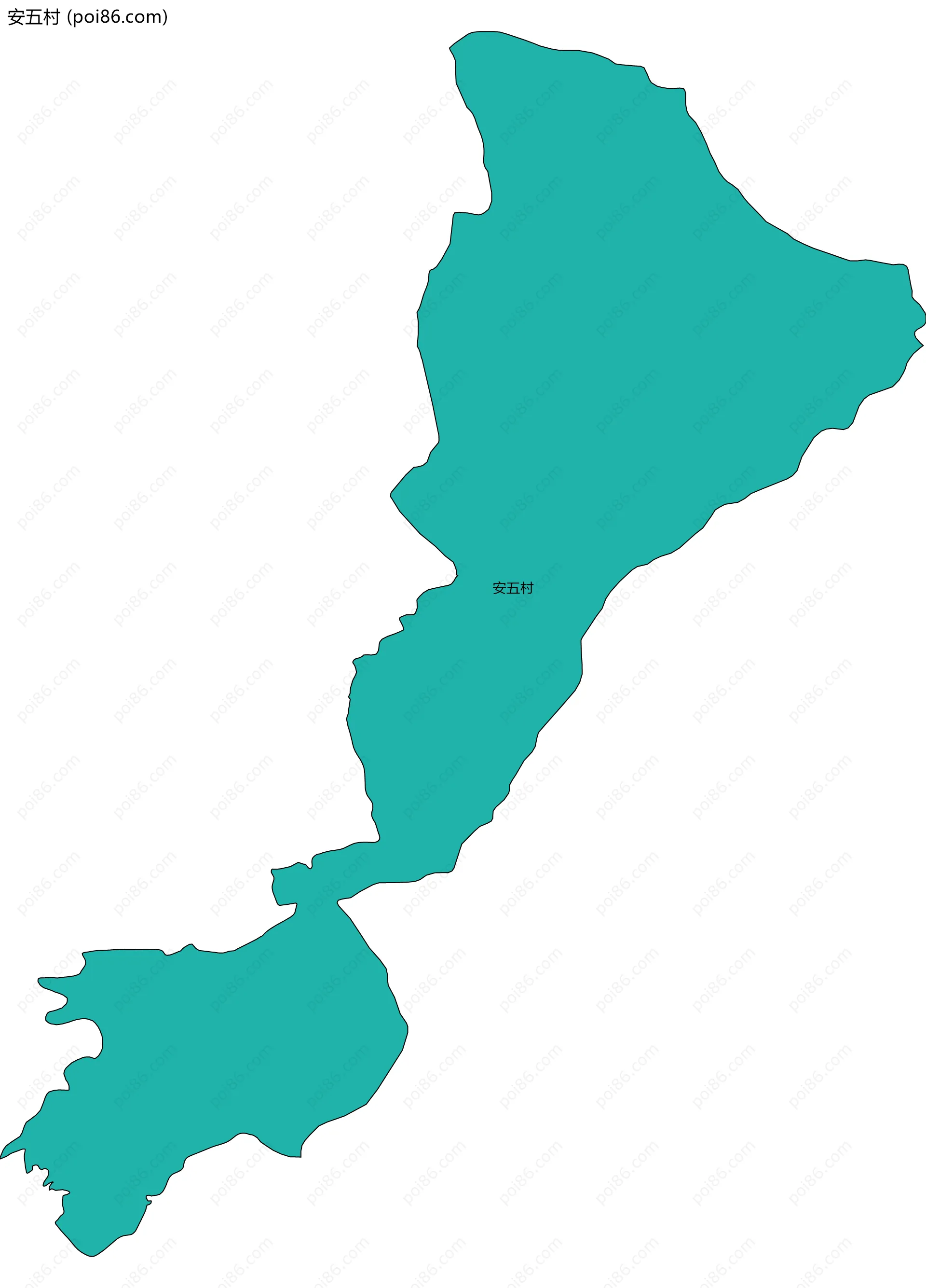 安五村边界地图
