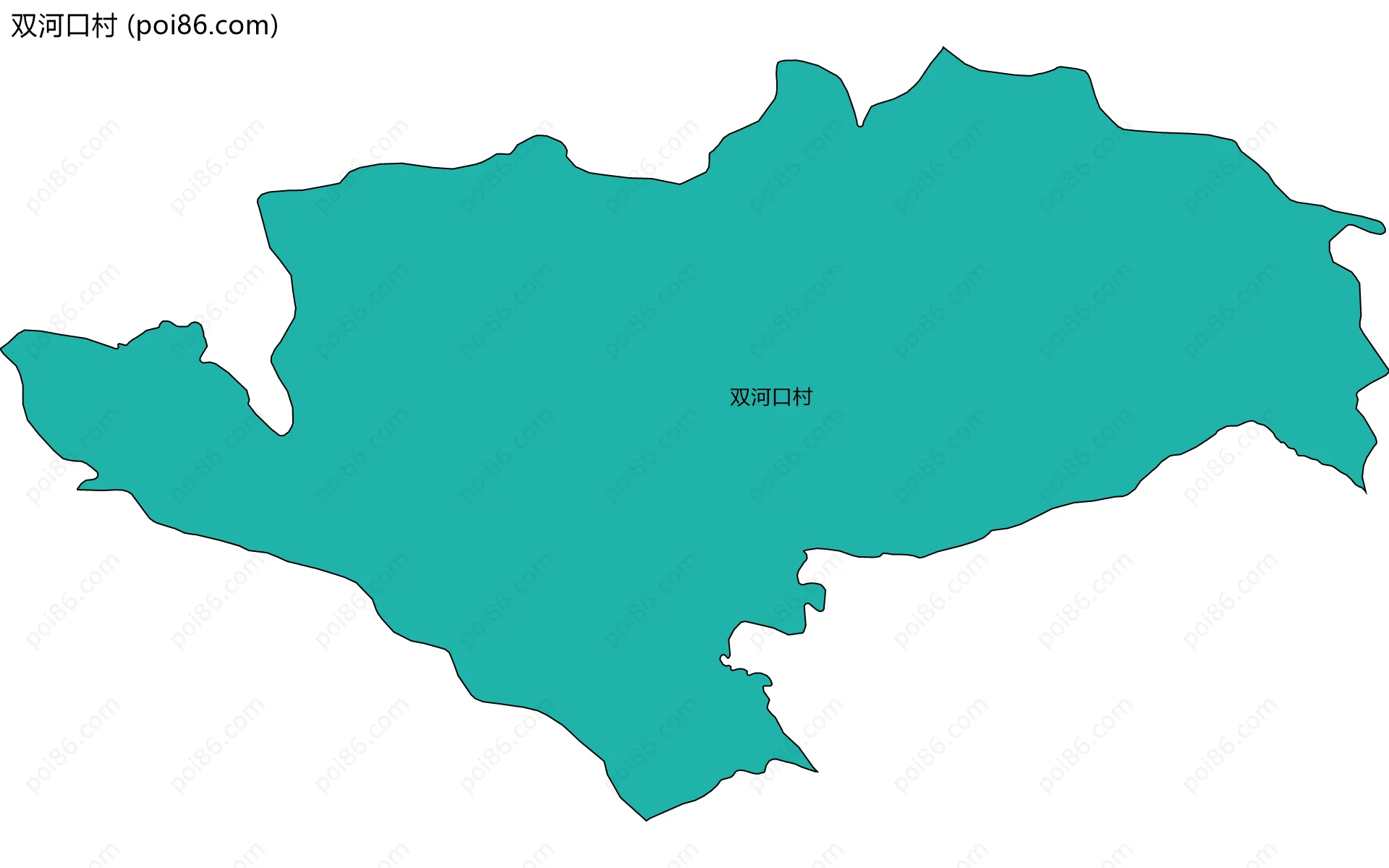 双河口村边界地图