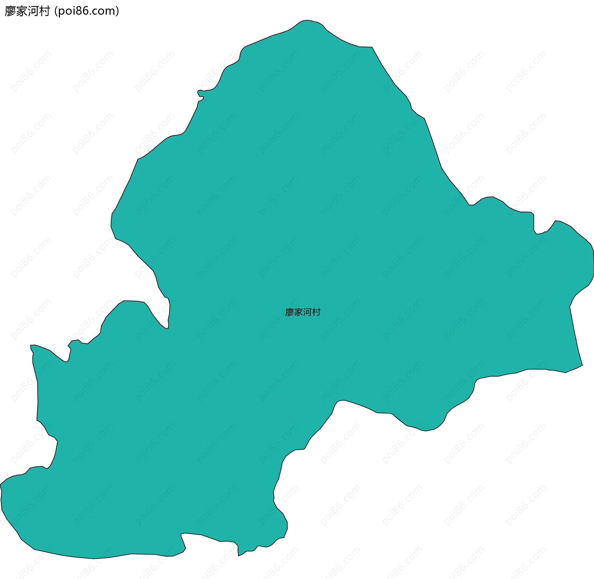 廖家河村边界地图