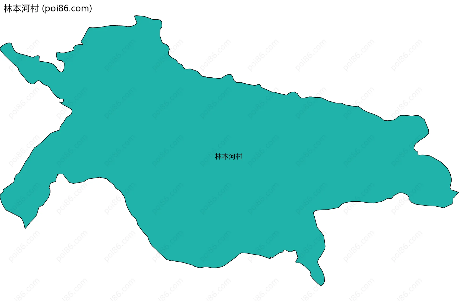 林本河村边界地图