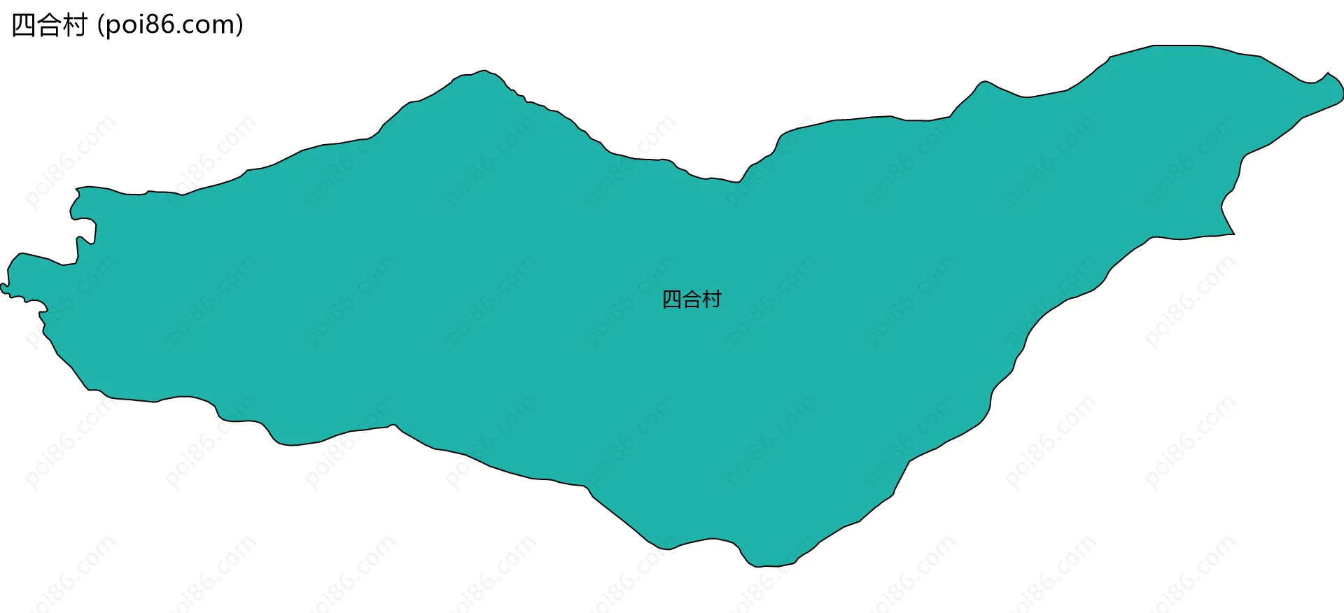 四合村边界地图