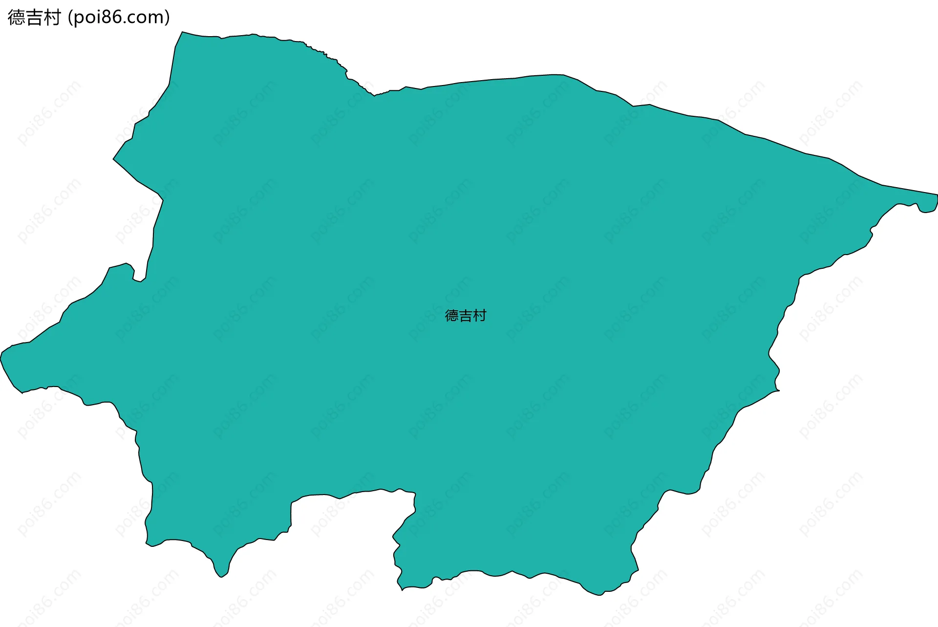 德吉村边界地图
