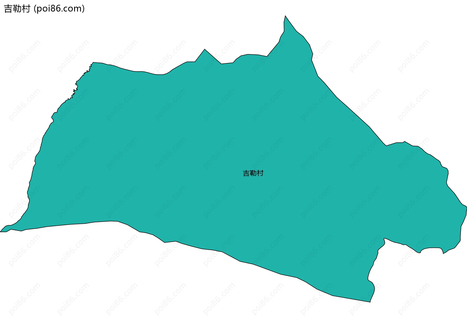 吉勒村边界地图