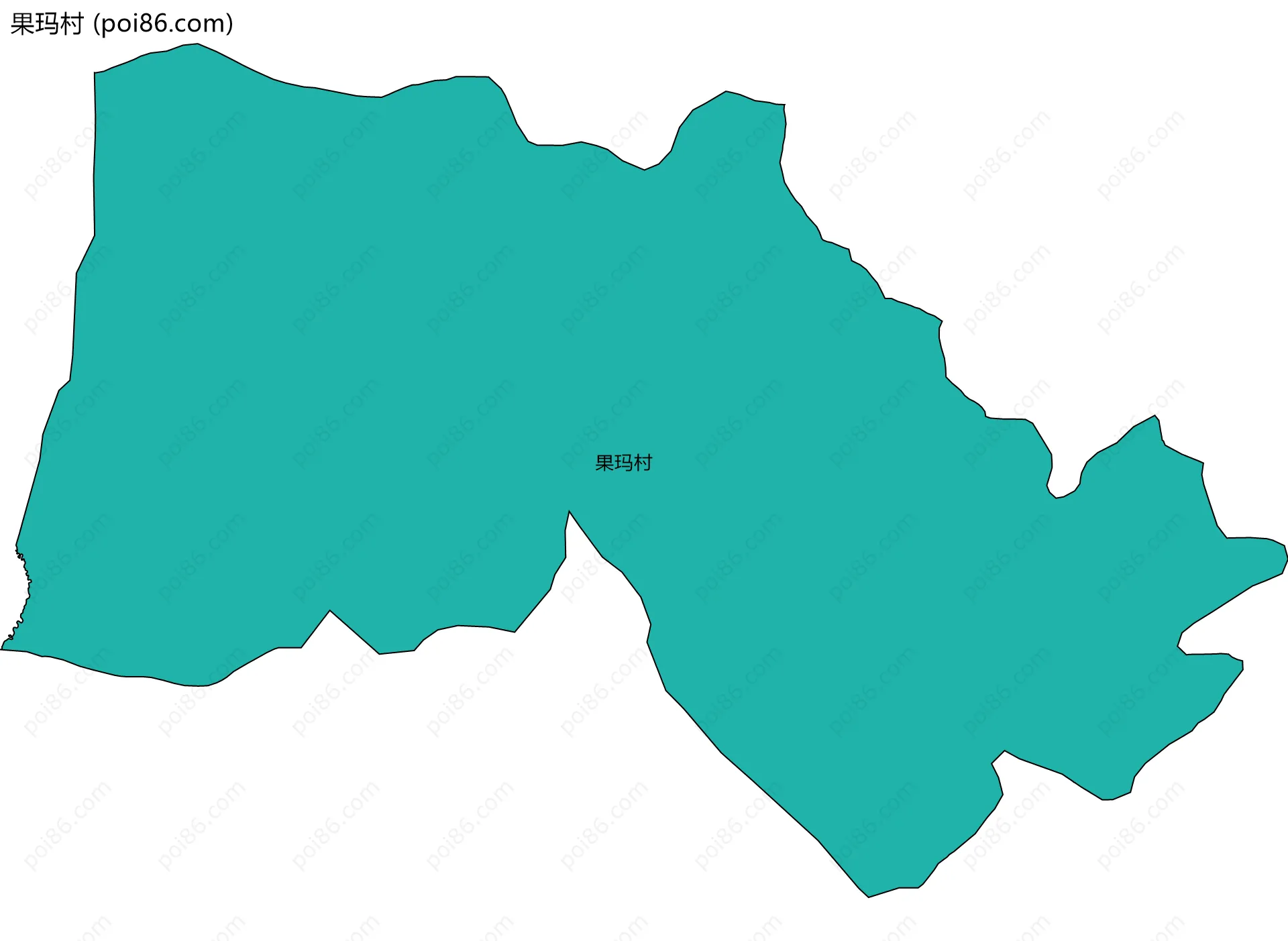 果玛村边界地图