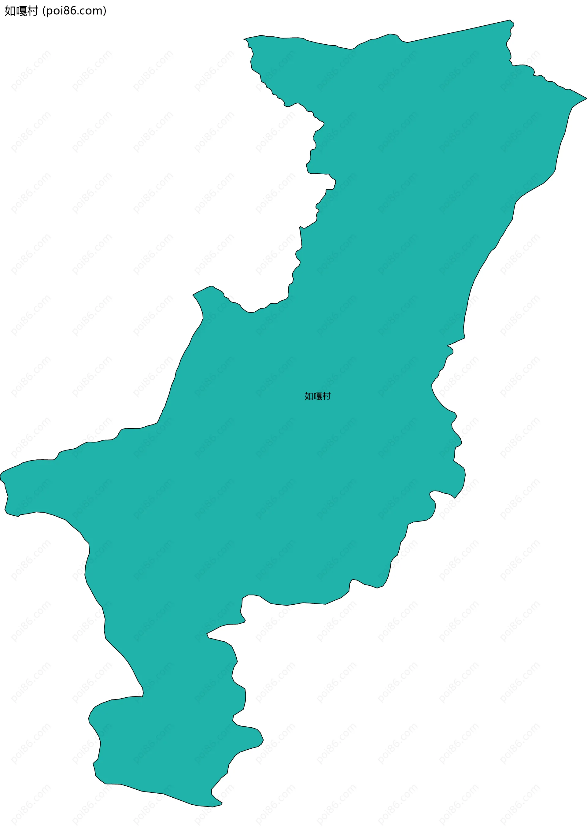 如嘎村边界地图