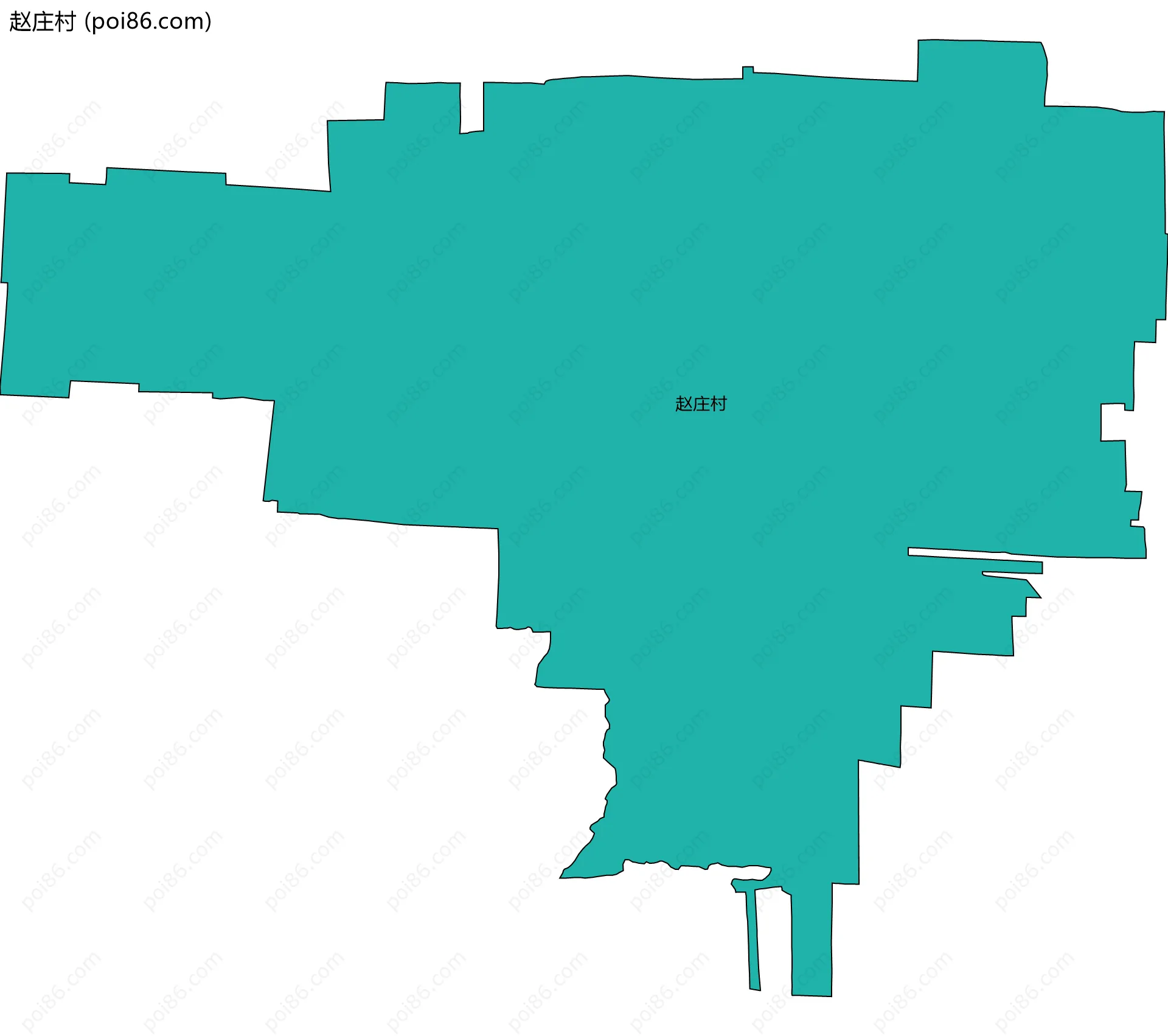 赵庄村边界地图