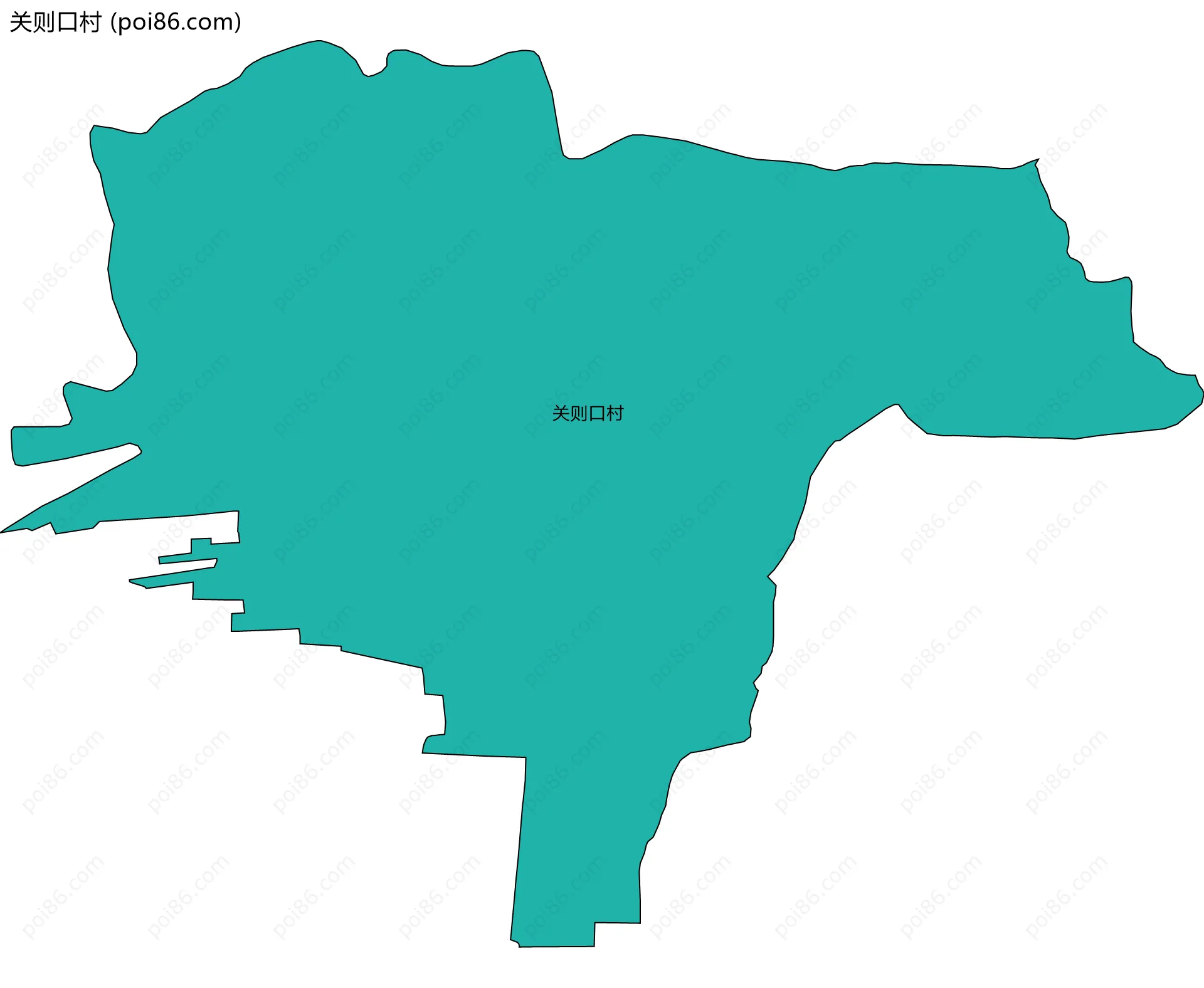 关则口村边界地图
