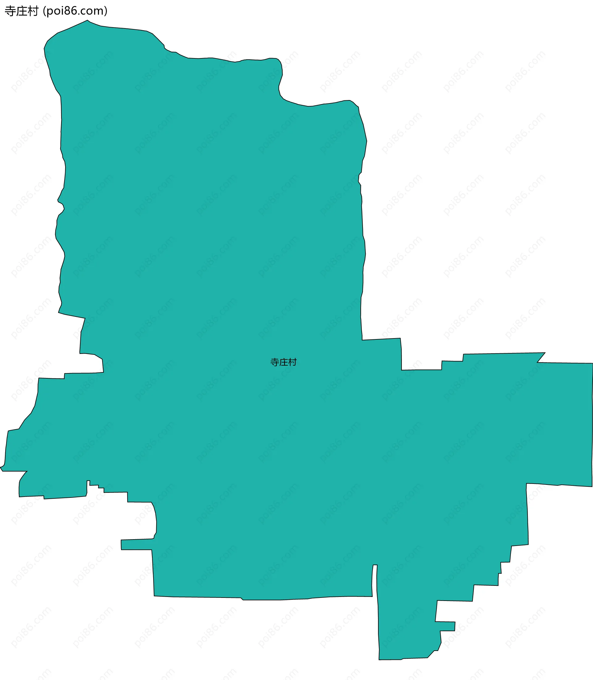寺庄村边界地图