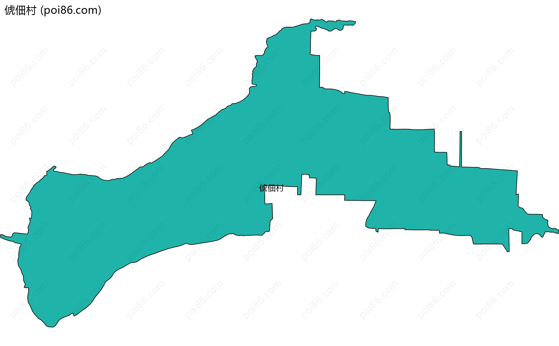 俿佃村边界地图