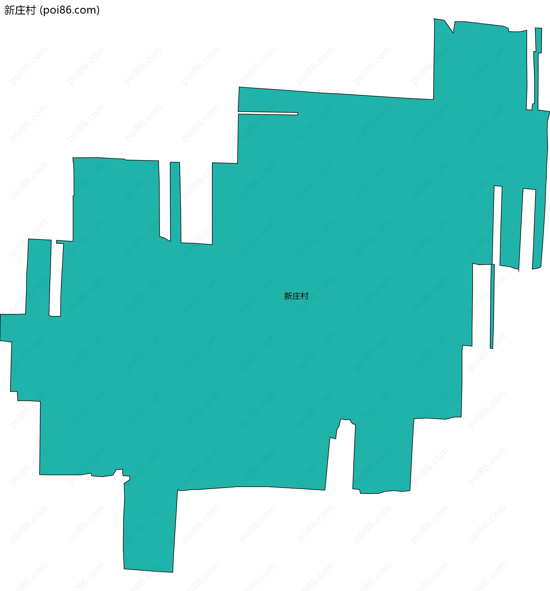 新庄村边界地图