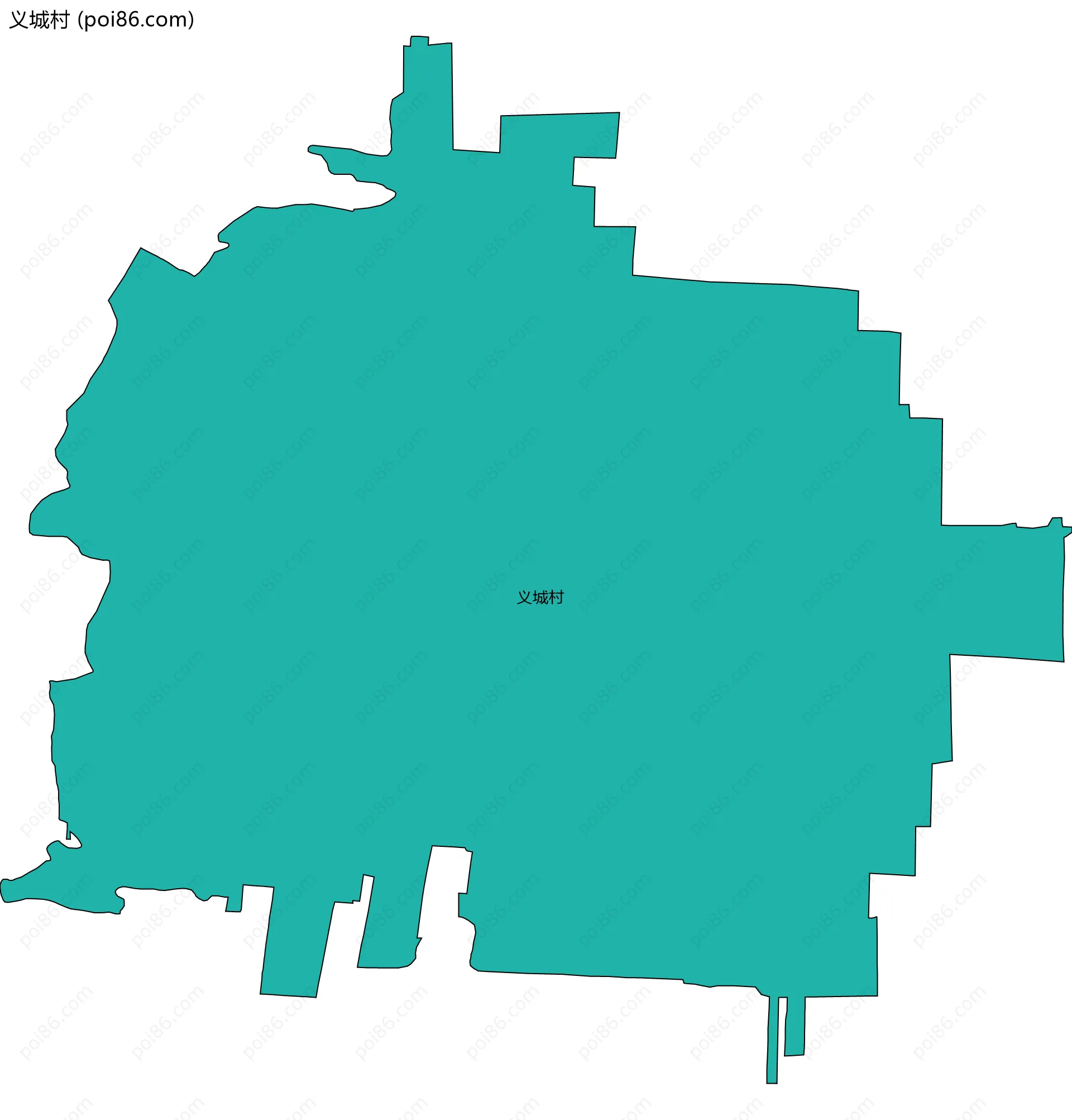 义城村边界地图
