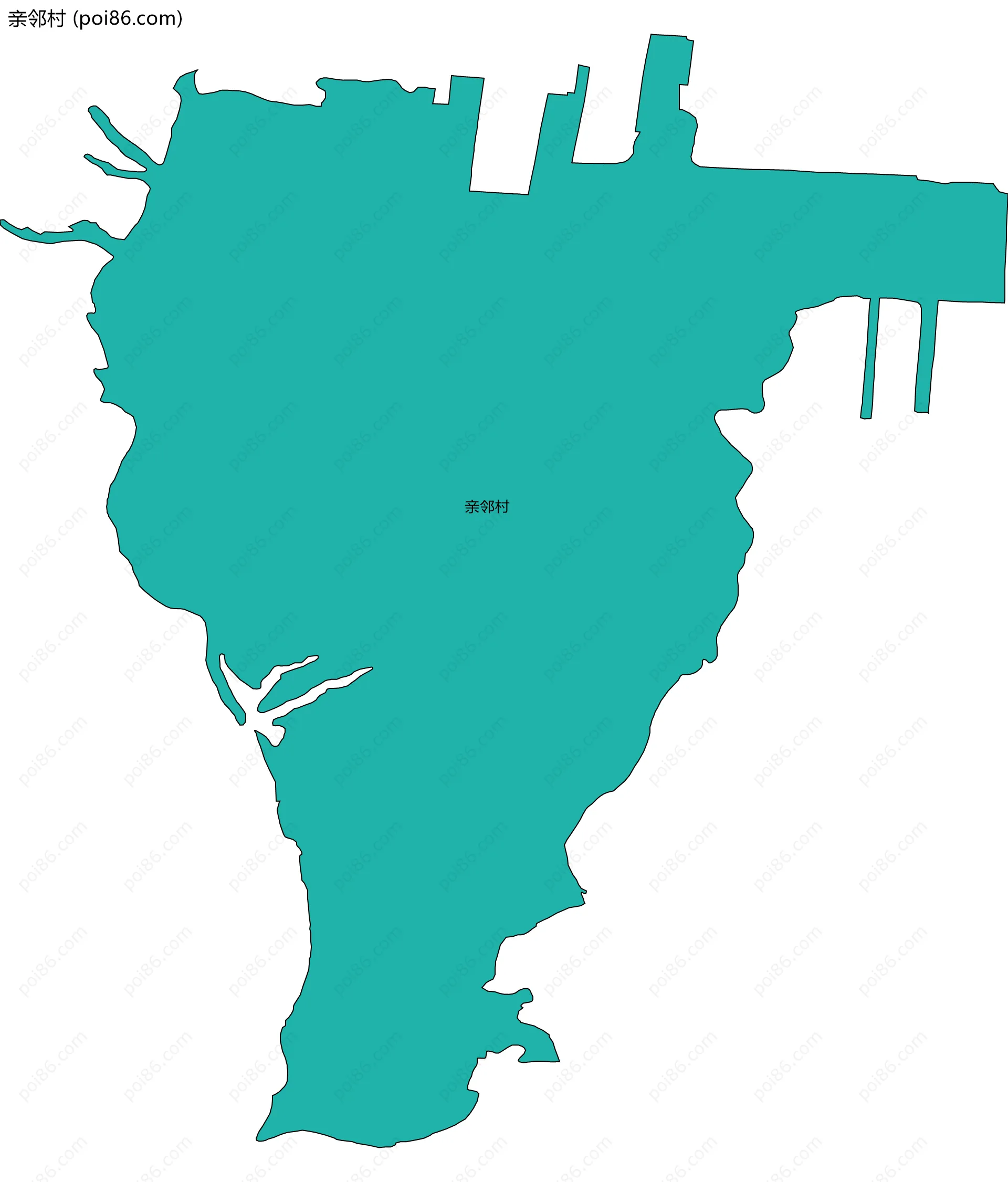 亲邻村边界地图