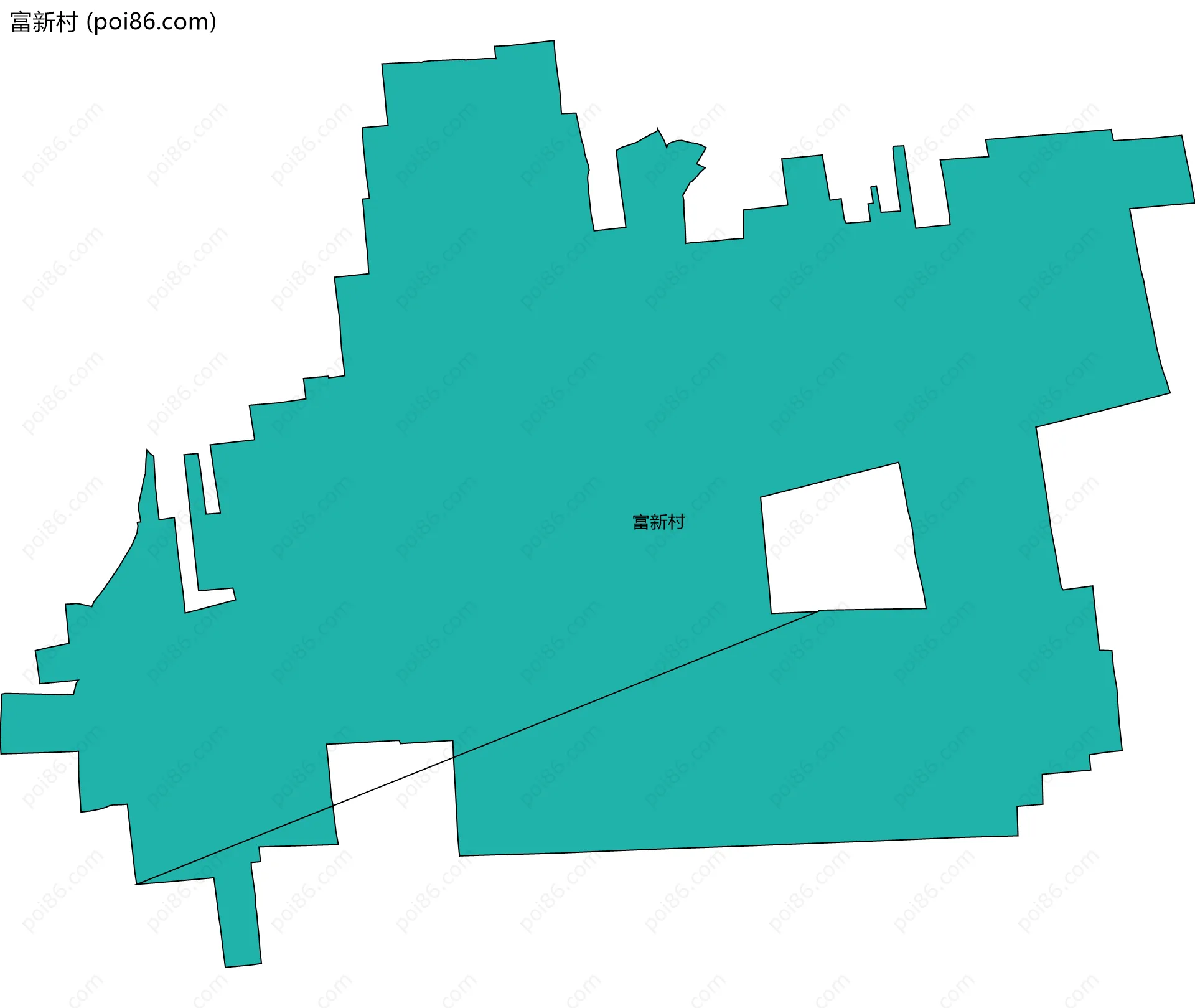 富新村边界地图