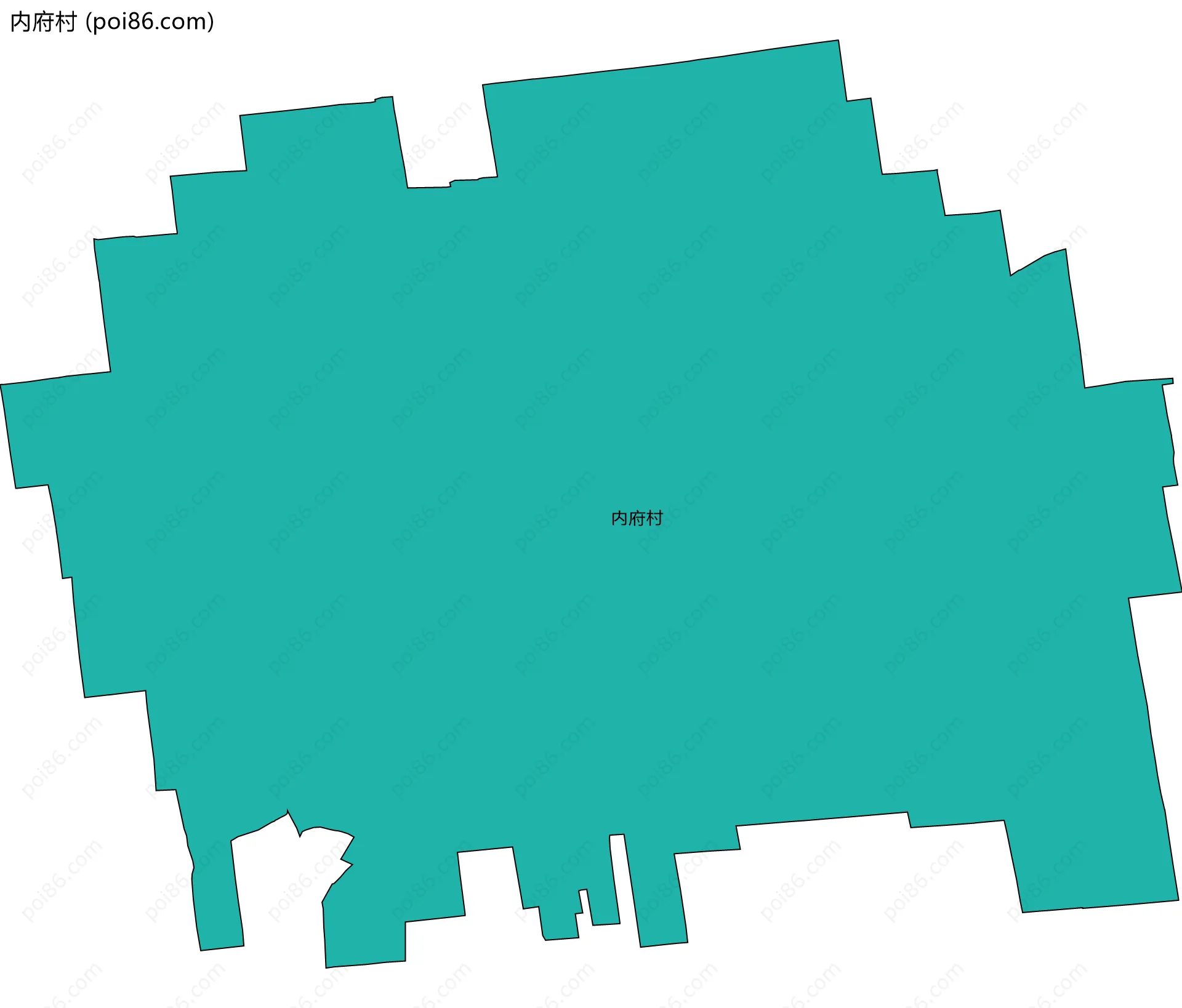 内府村边界地图