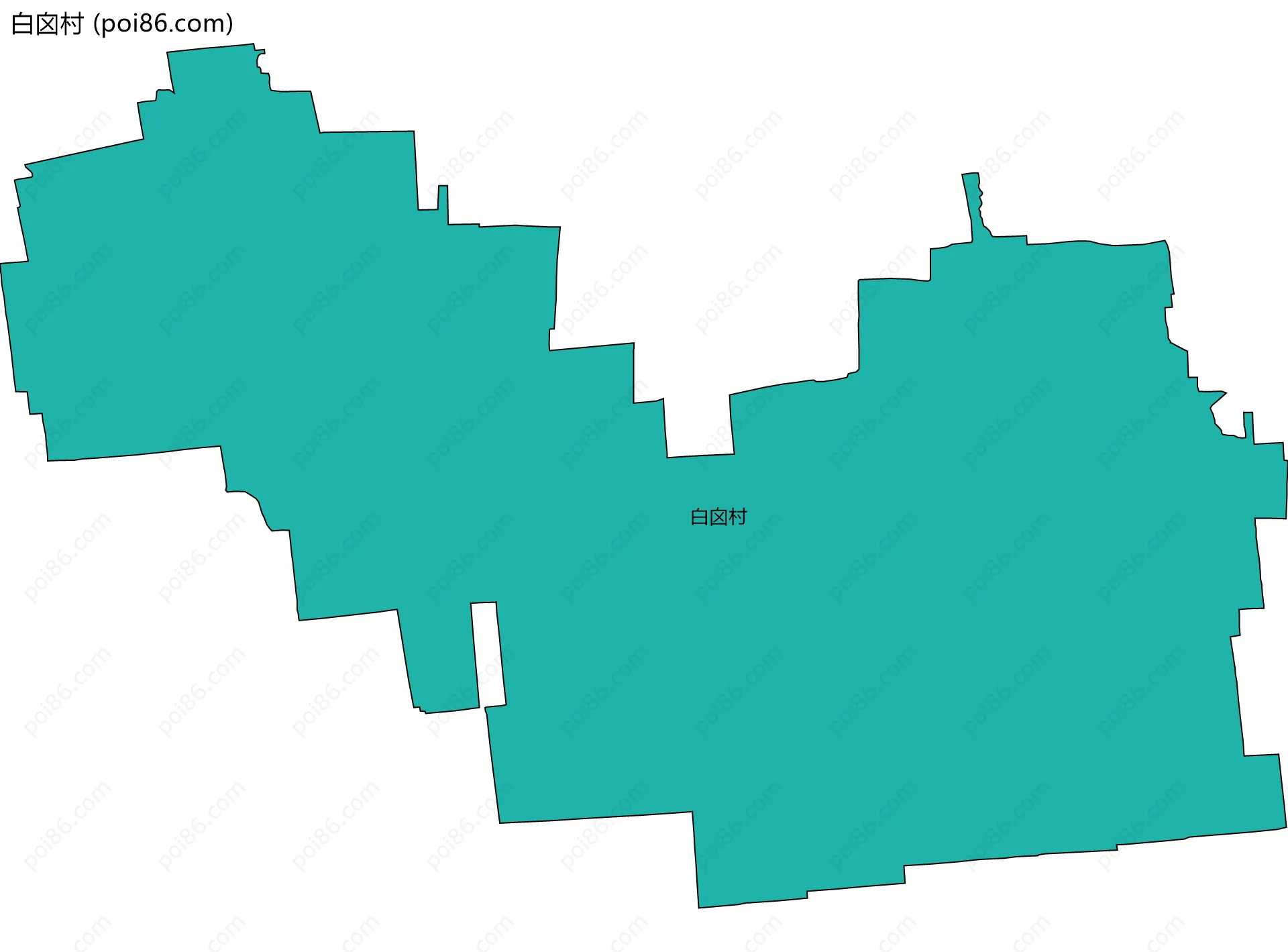 白囟村边界地图