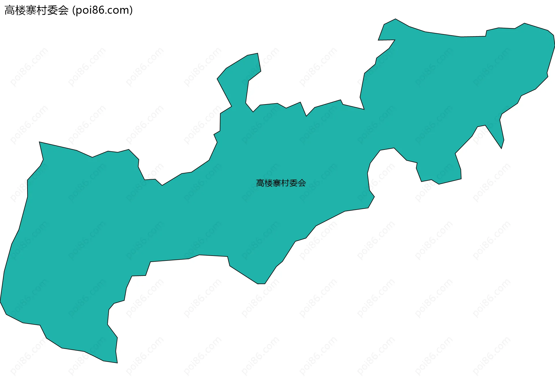 高楼寨村委会边界地图