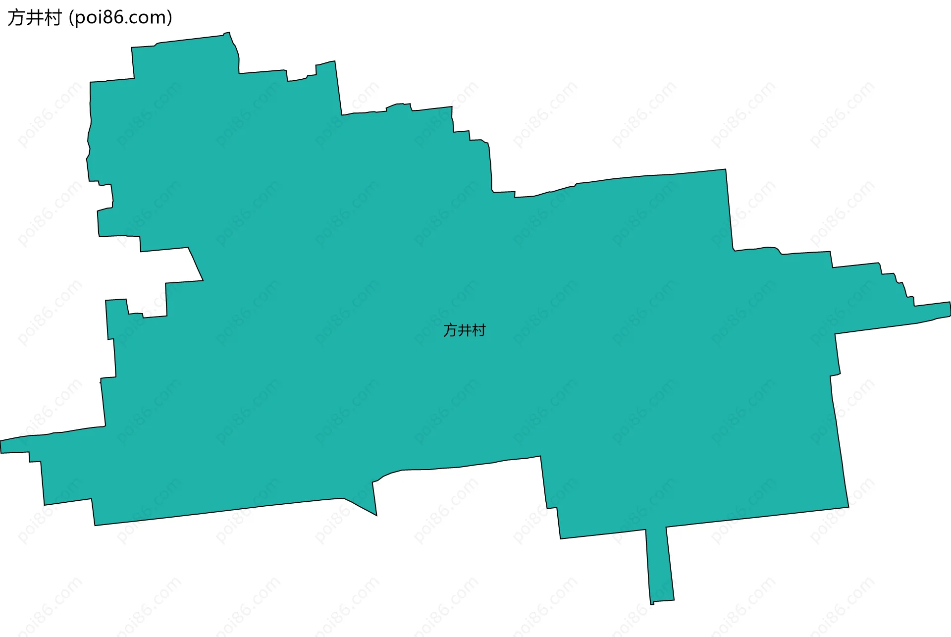方井村边界地图