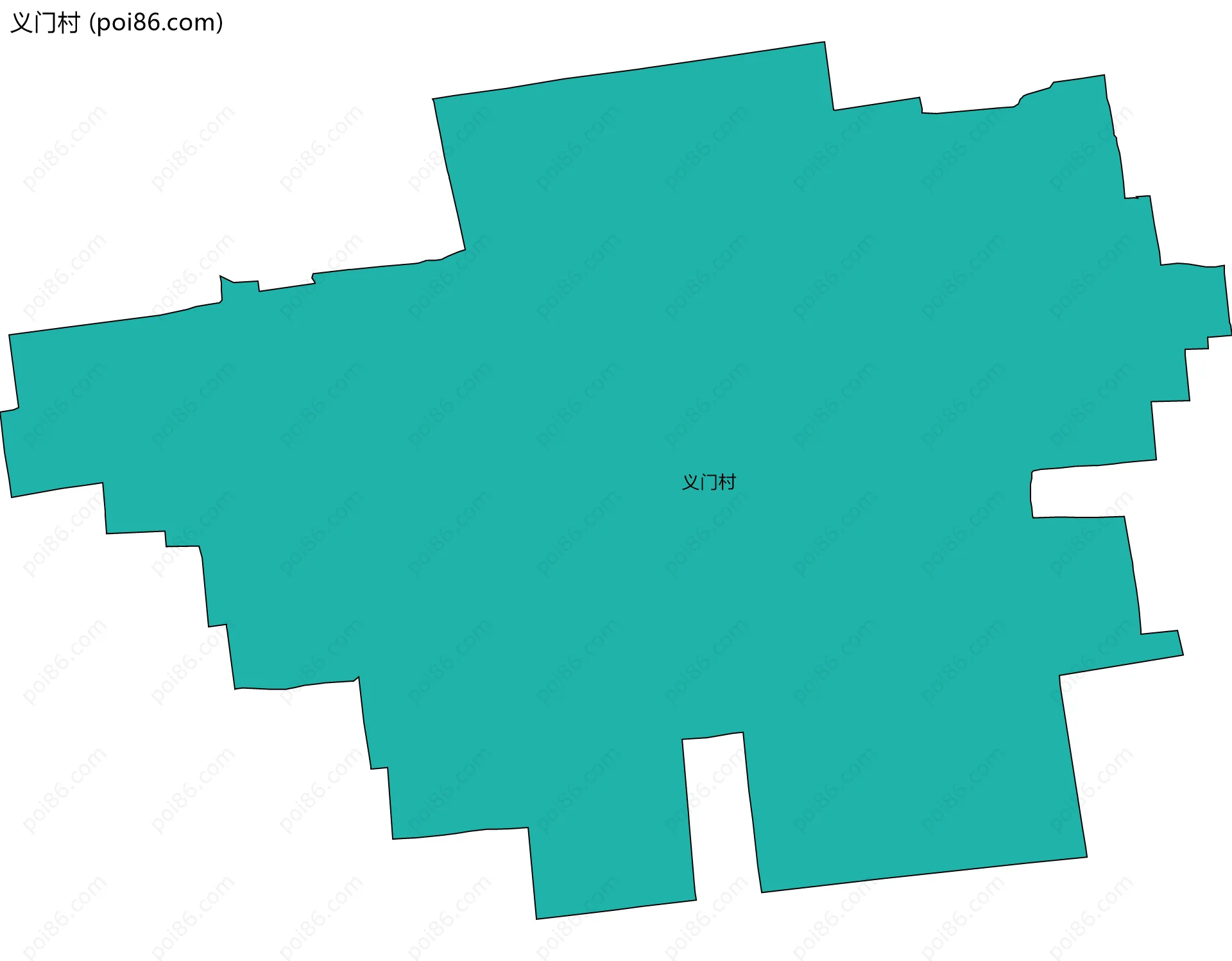 义门村边界地图