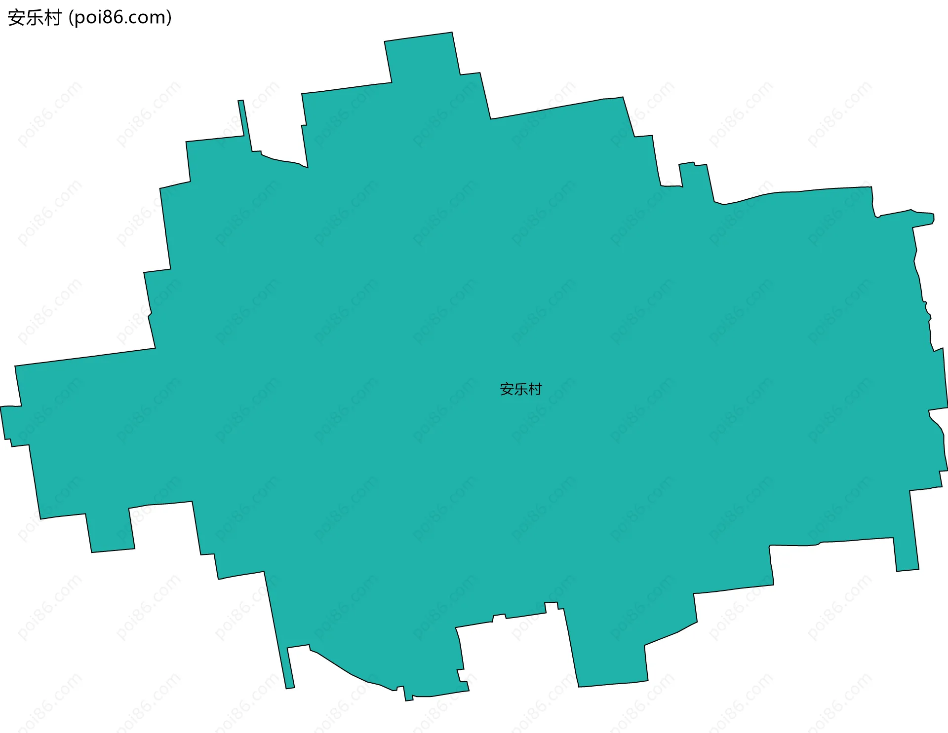 安乐村边界地图