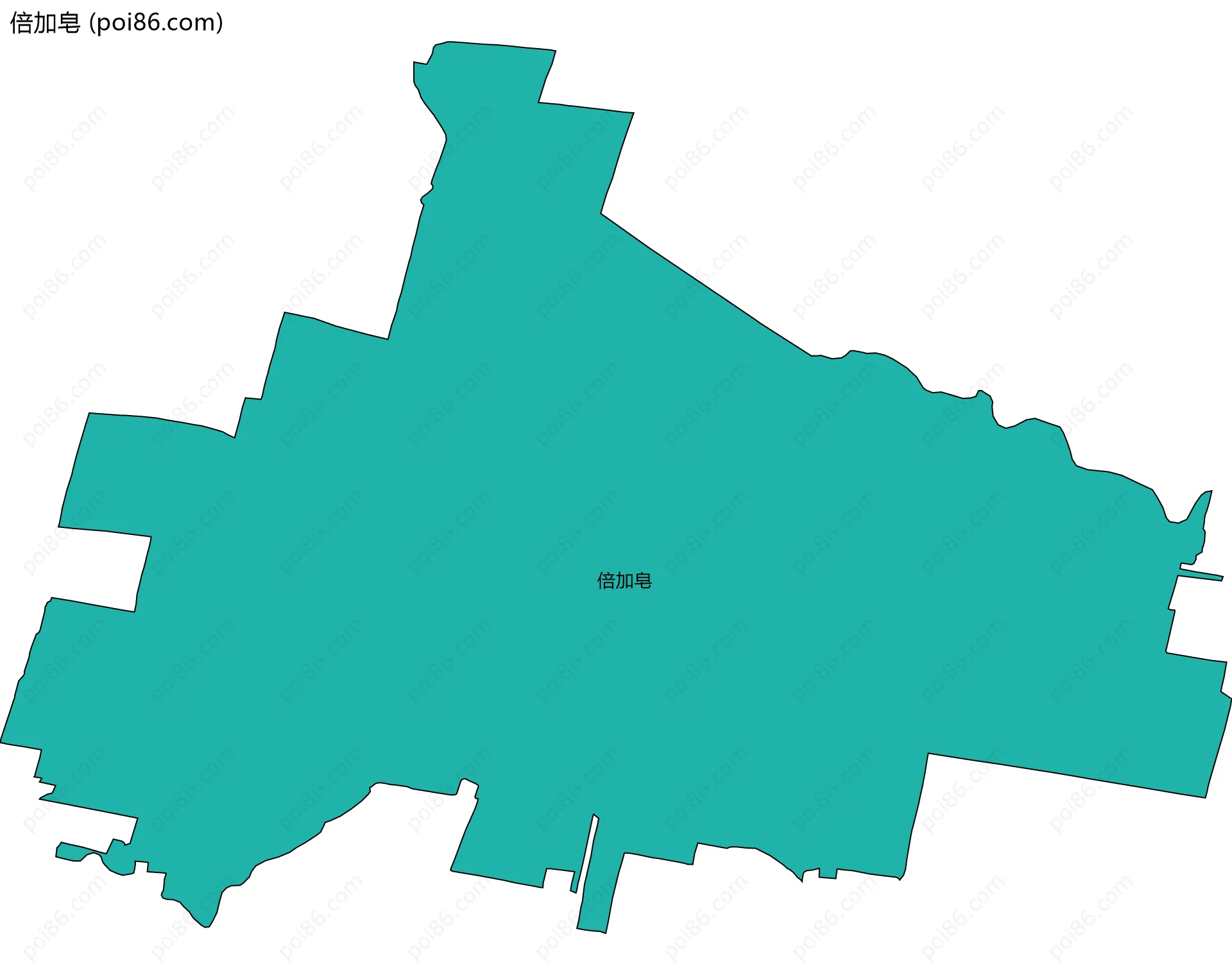倍加皂边界地图